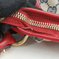 Abbey Pochette Beige x Red x Multicolor Leather×canvas 130939 アビー ポシェット ベージュ×レッド×マルチカラー レザー×キャンバス 130939 