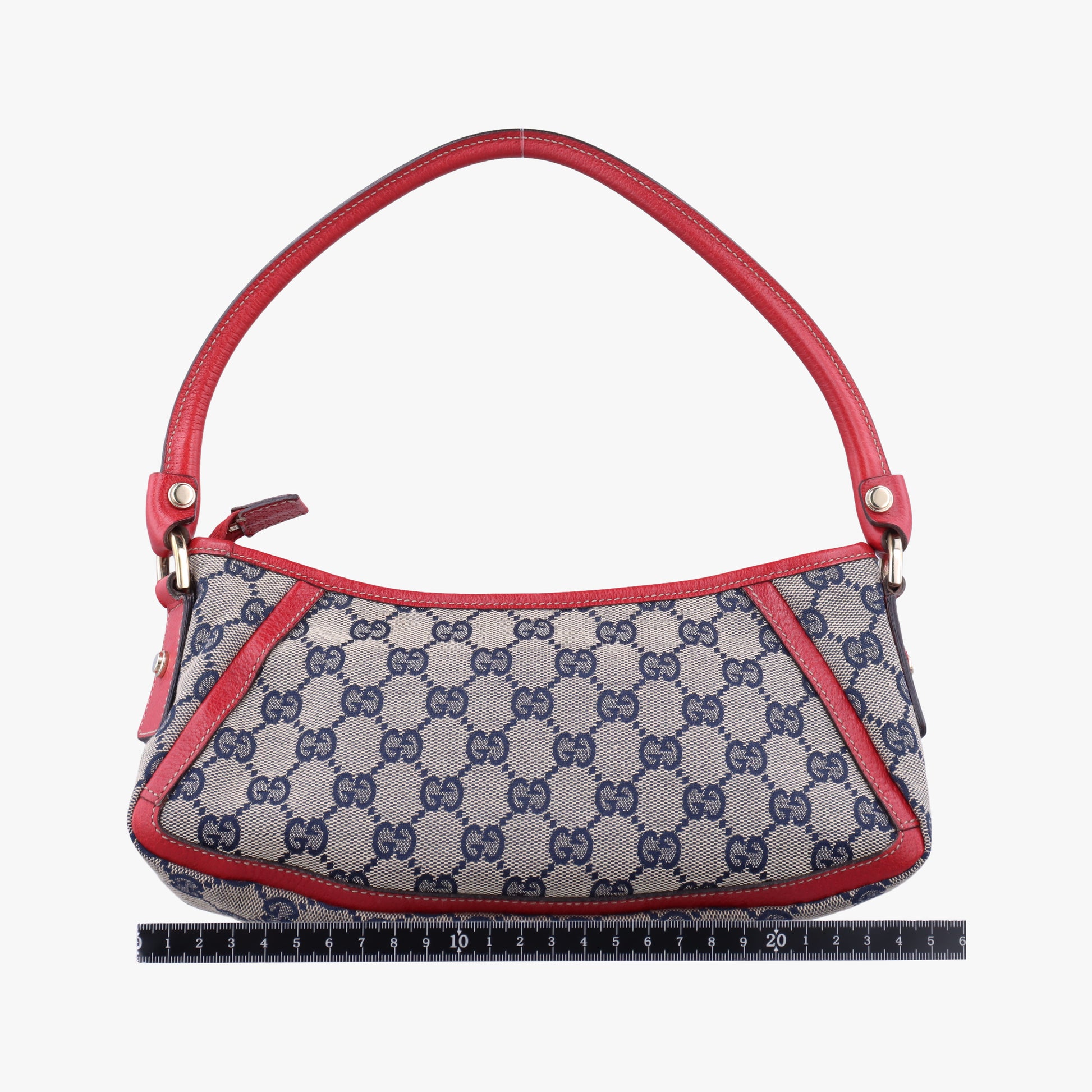 Abbey Pochette Beige x Red x Multicolor Leather×canvas 130939 アビー ポシェット ベージュ×レッド×マルチカラー レザー×キャンバス 130939 
