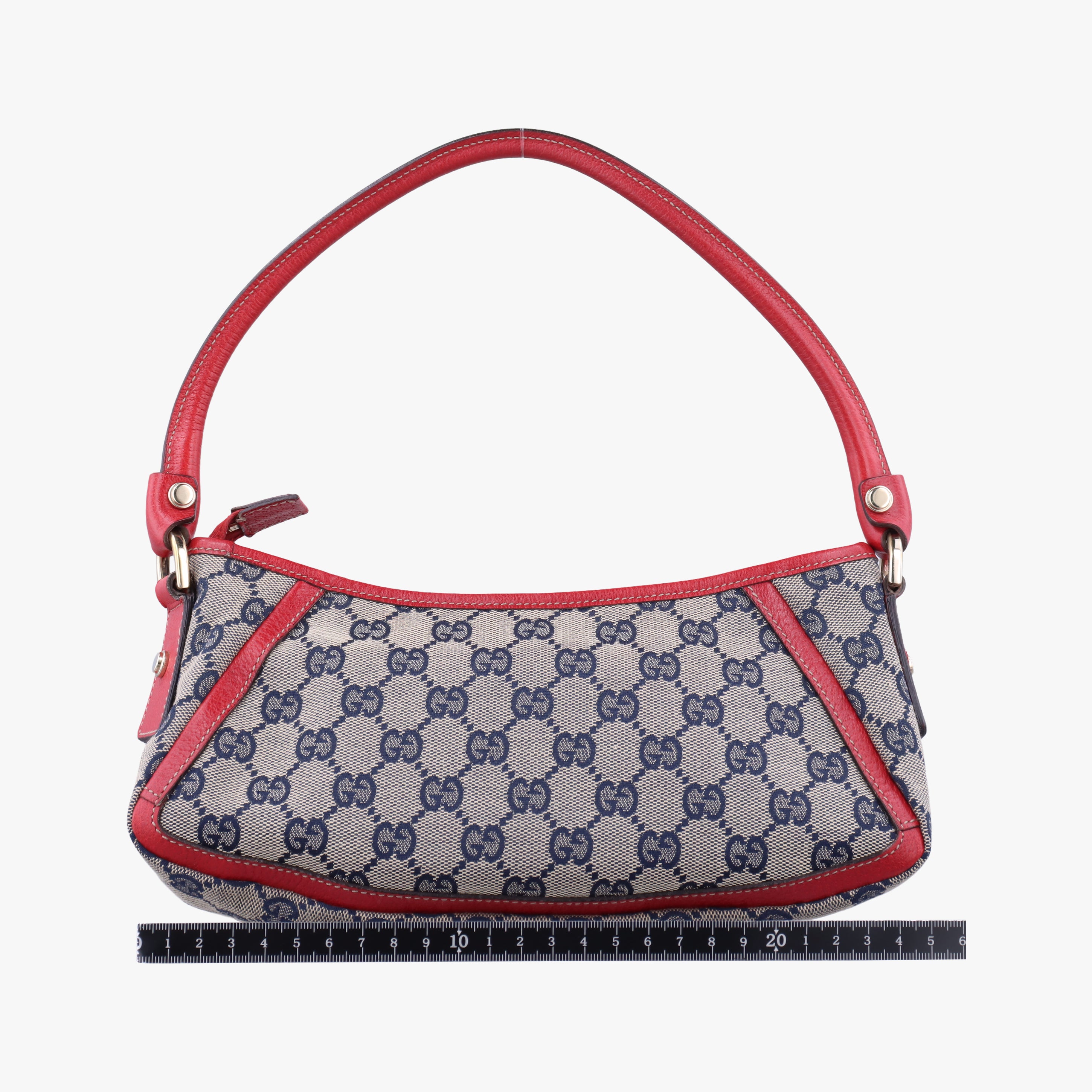 Abbey Pochette Beige x Red x Multicolor Leather×canvas 130939 アビー ポシェット ベージュ×レッド×マルチカラー レザー×キャンバス 130939 