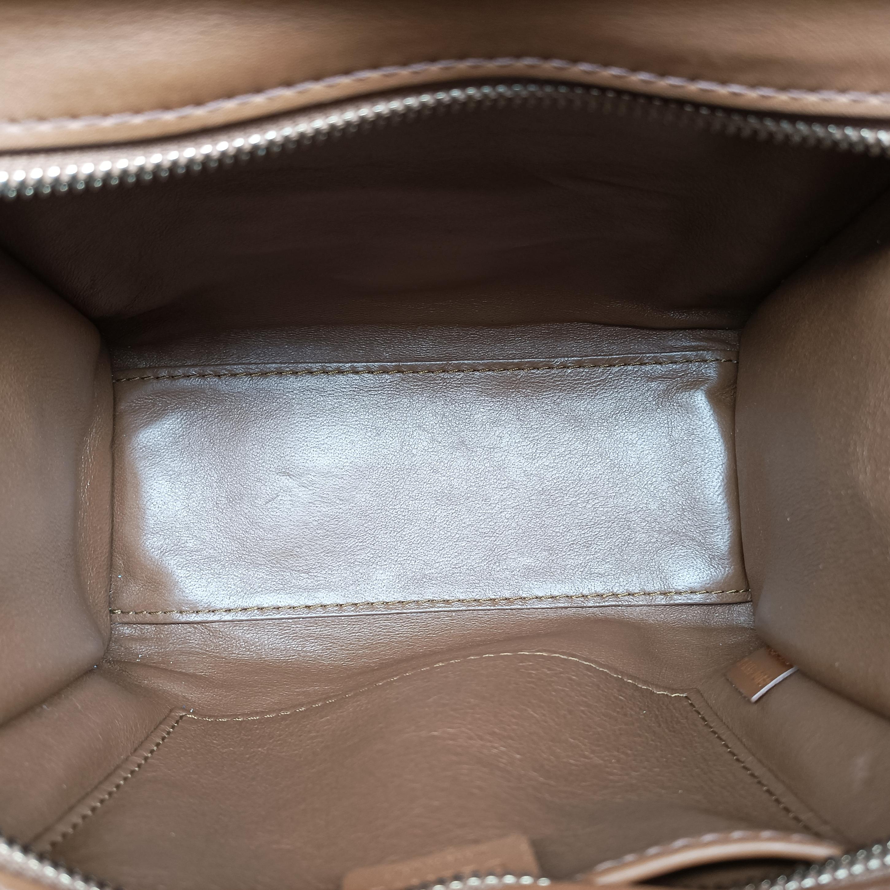 luggage nano shopper Brown×white×black Leather W-SA-0162 W-MM-0182ラゲージナノショッパー ブラウン×ホワイト×ブラック レザー W-SA-0162 W-MM-0182