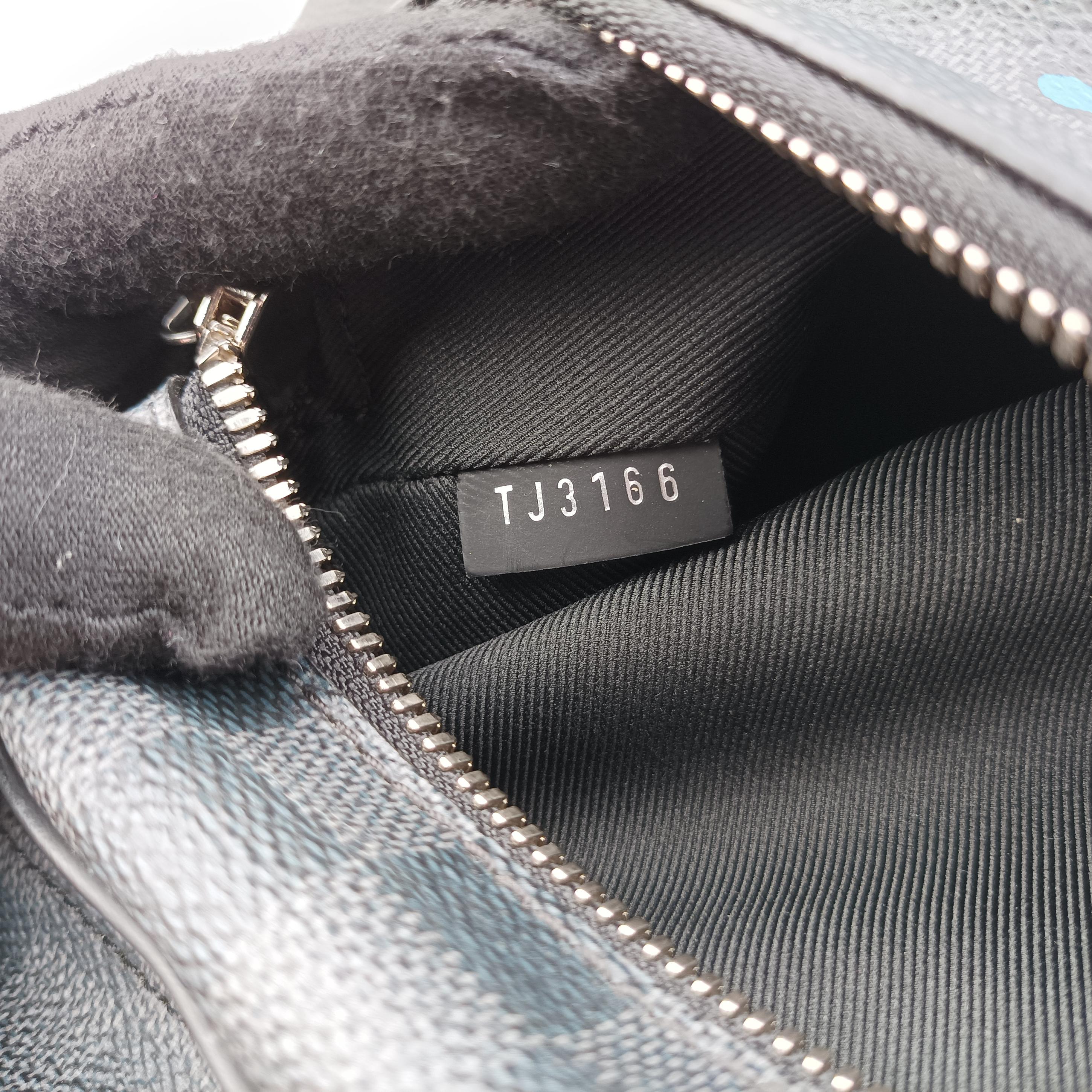 Josh Christopher Nemeth Rope Pattern blue×multicolor Damier Graphite N41712 TJ3166ジョッシュ クリストファー ネメス ロープパターン ブルー×マルチカラー ダミエ グラフィット N41712 TJ3166