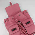 Bamboo fringe tassel Pink Leather 370833 I017857403バンブー ピンク レザー 370833 I017857403