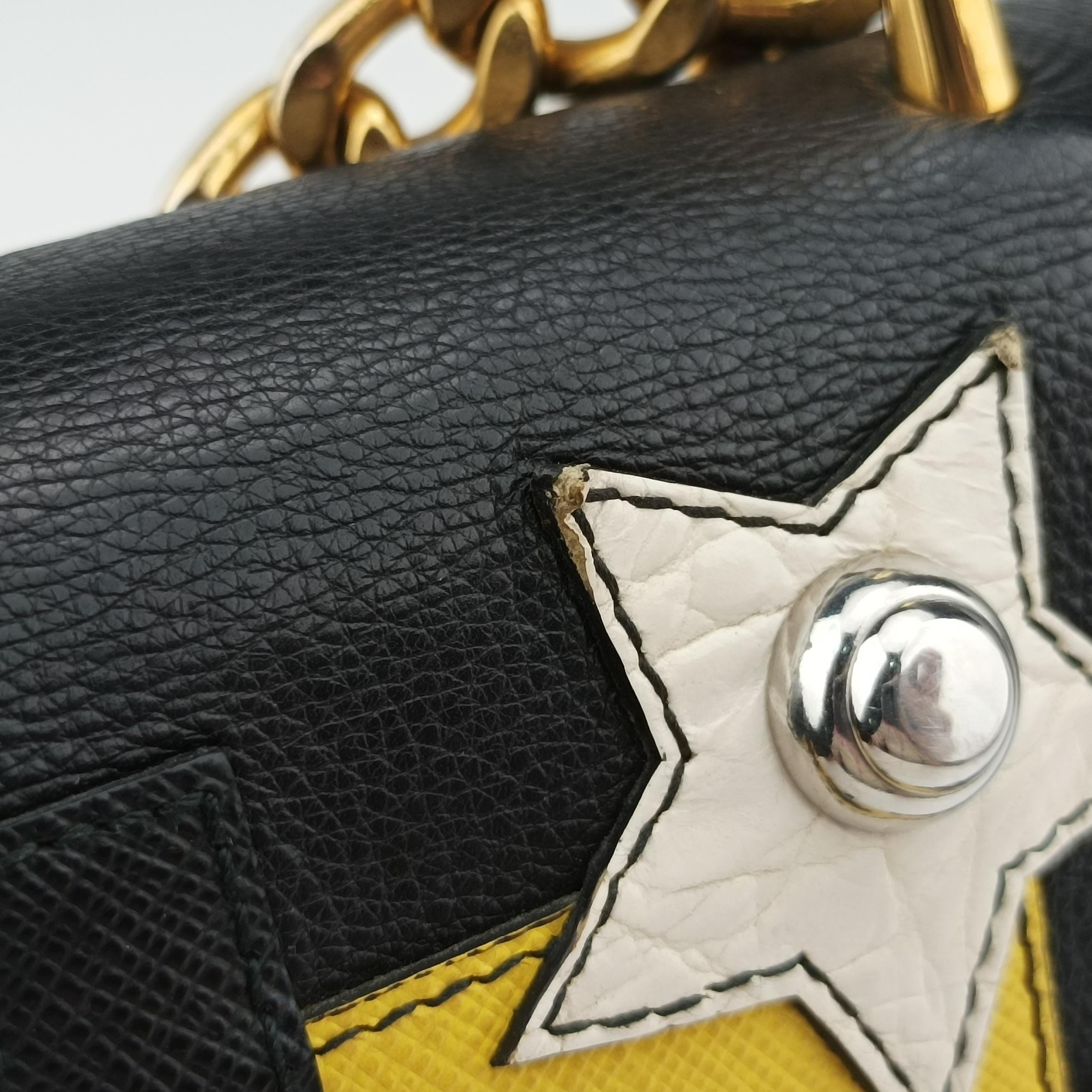 Robot Flap Black×Multicolour Leather 1BD055 117 Gロボットフラップ ブラック×マルチカラー レザー 1BD055 117 G