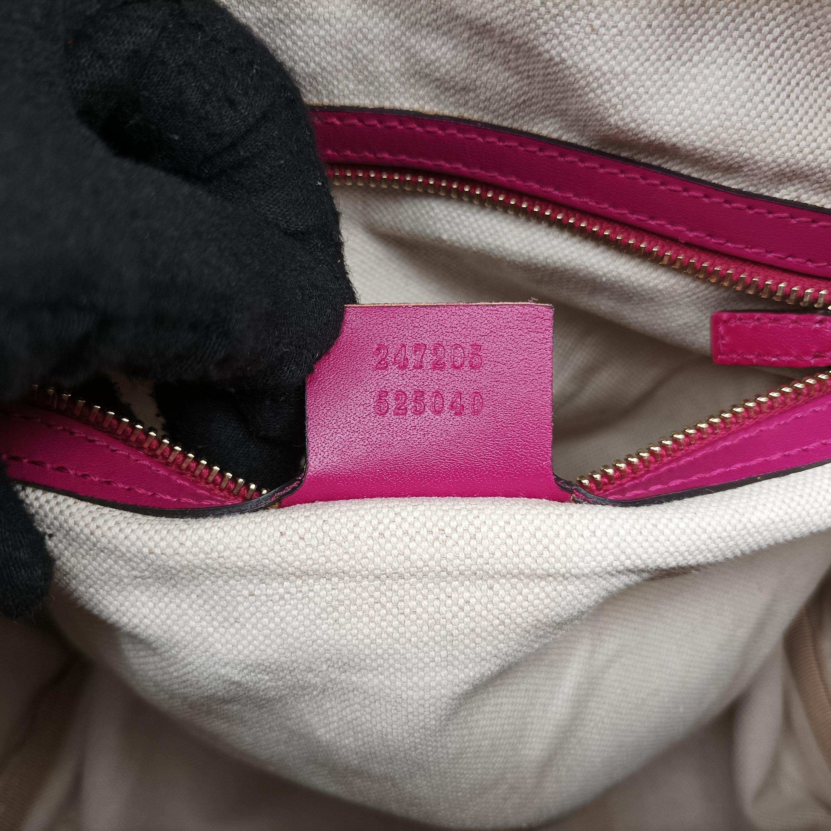 Sherry Line beige×rose canvas×leather 247205 D015384352シェリーライン ベージュ×ローズ キャンバス×レザー 247205 D015384352