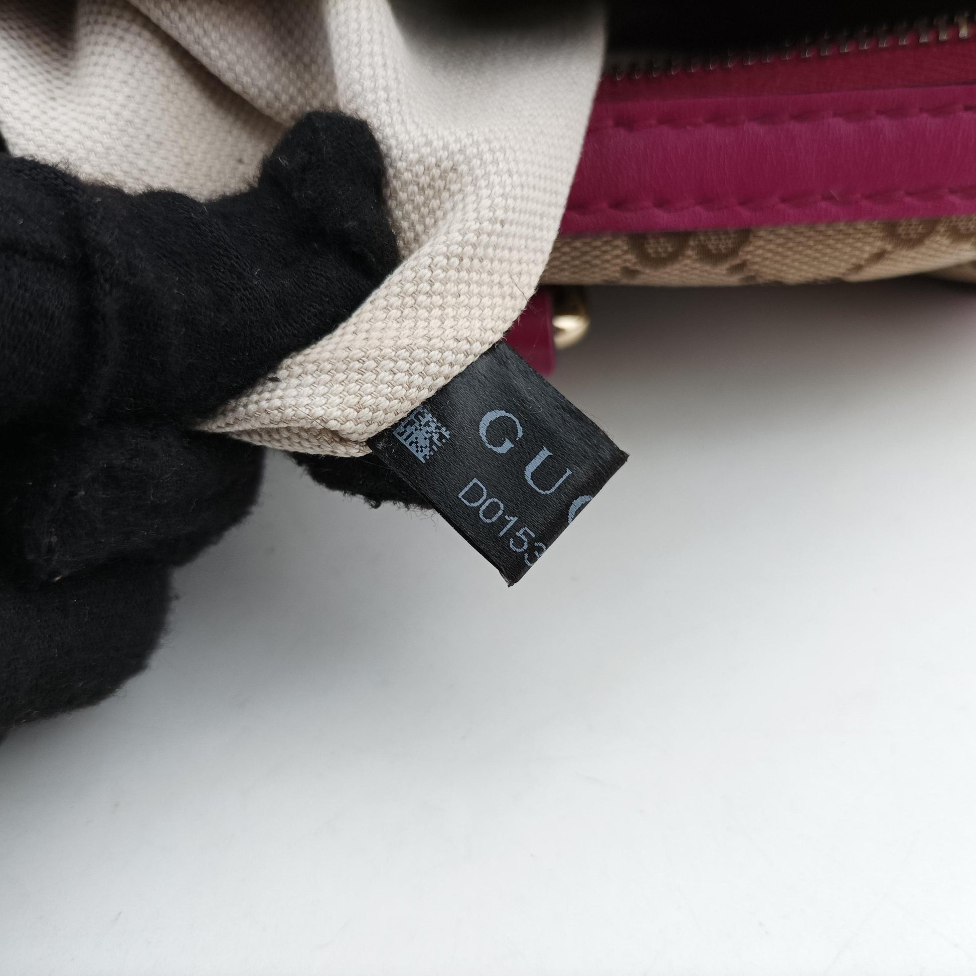 Sherry Line beige×rose canvas×leather 247205 D015384352シェリーライン ベージュ×ローズ キャンバス×レザー 247205 D015384352