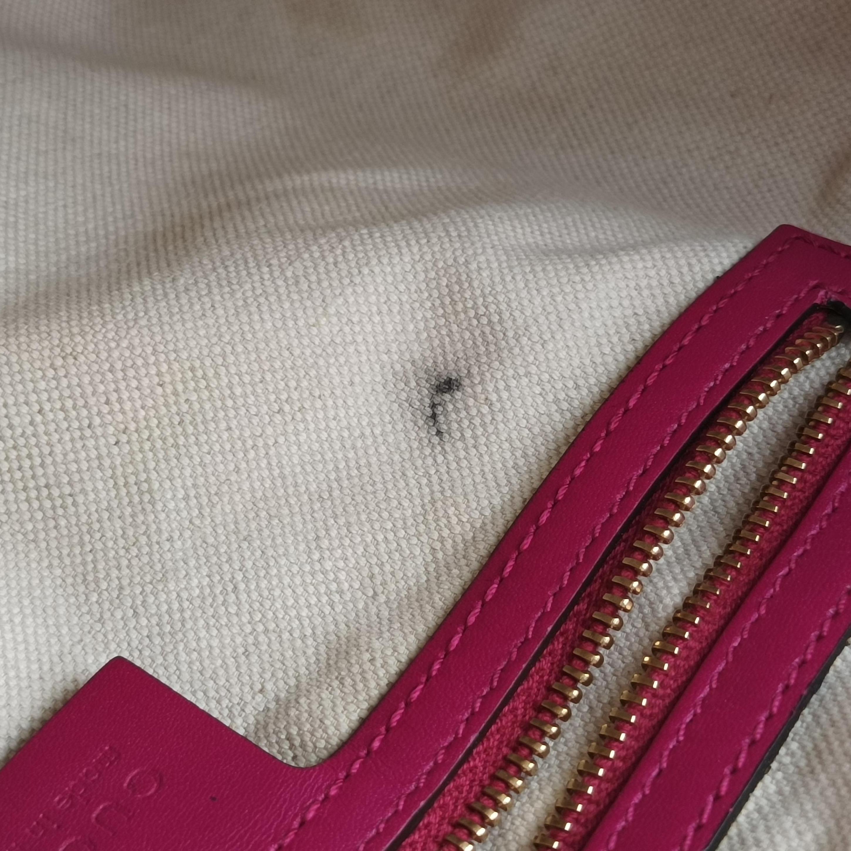 Sherry Line beige×rose canvas×leather 247205 D015384352シェリーライン ベージュ×ローズ キャンバス×レザー 247205 D015384352