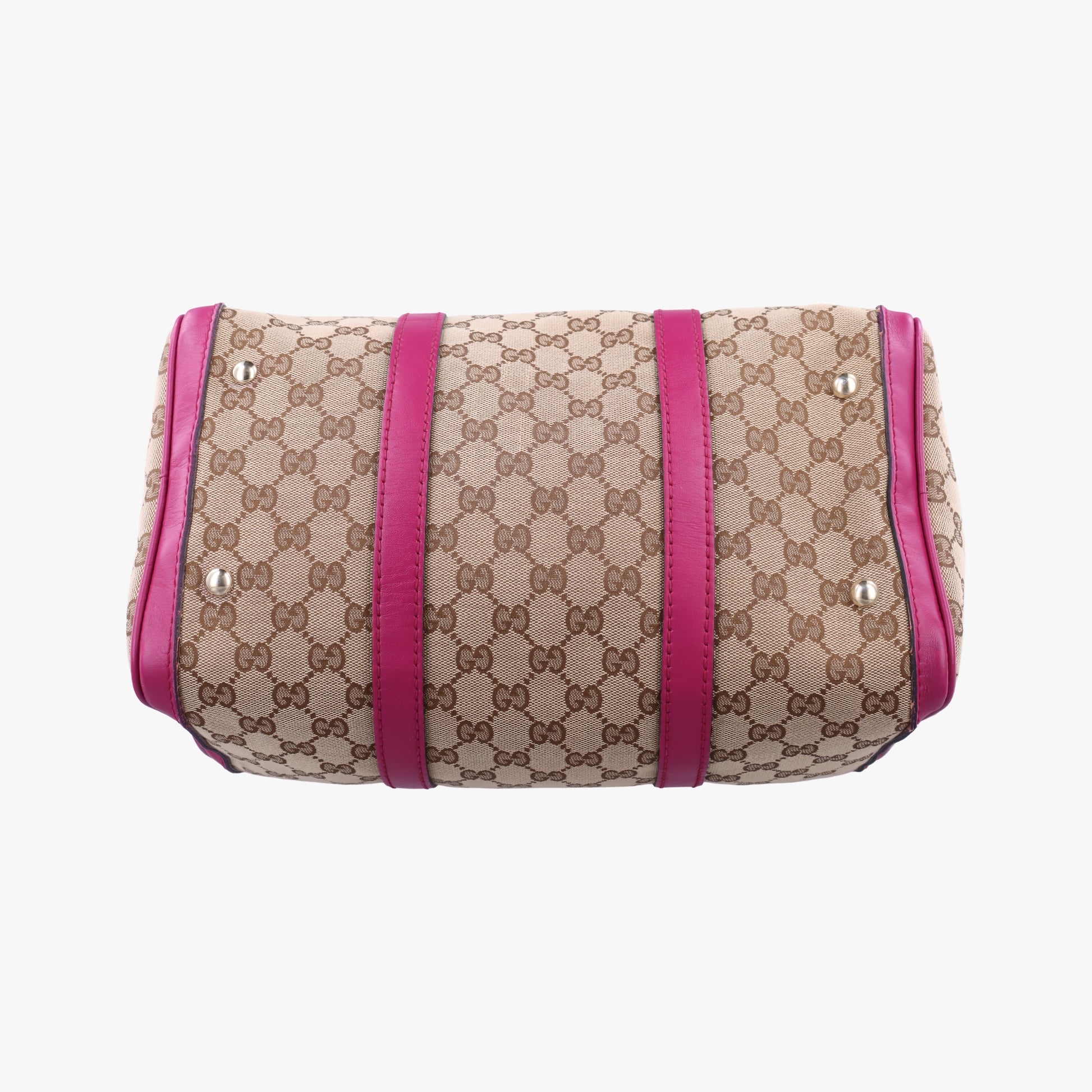 Sherry Line beige×rose canvas×leather 247205 D015384352シェリーライン ベージュ×ローズ キャンバス×レザー 247205 D015384352