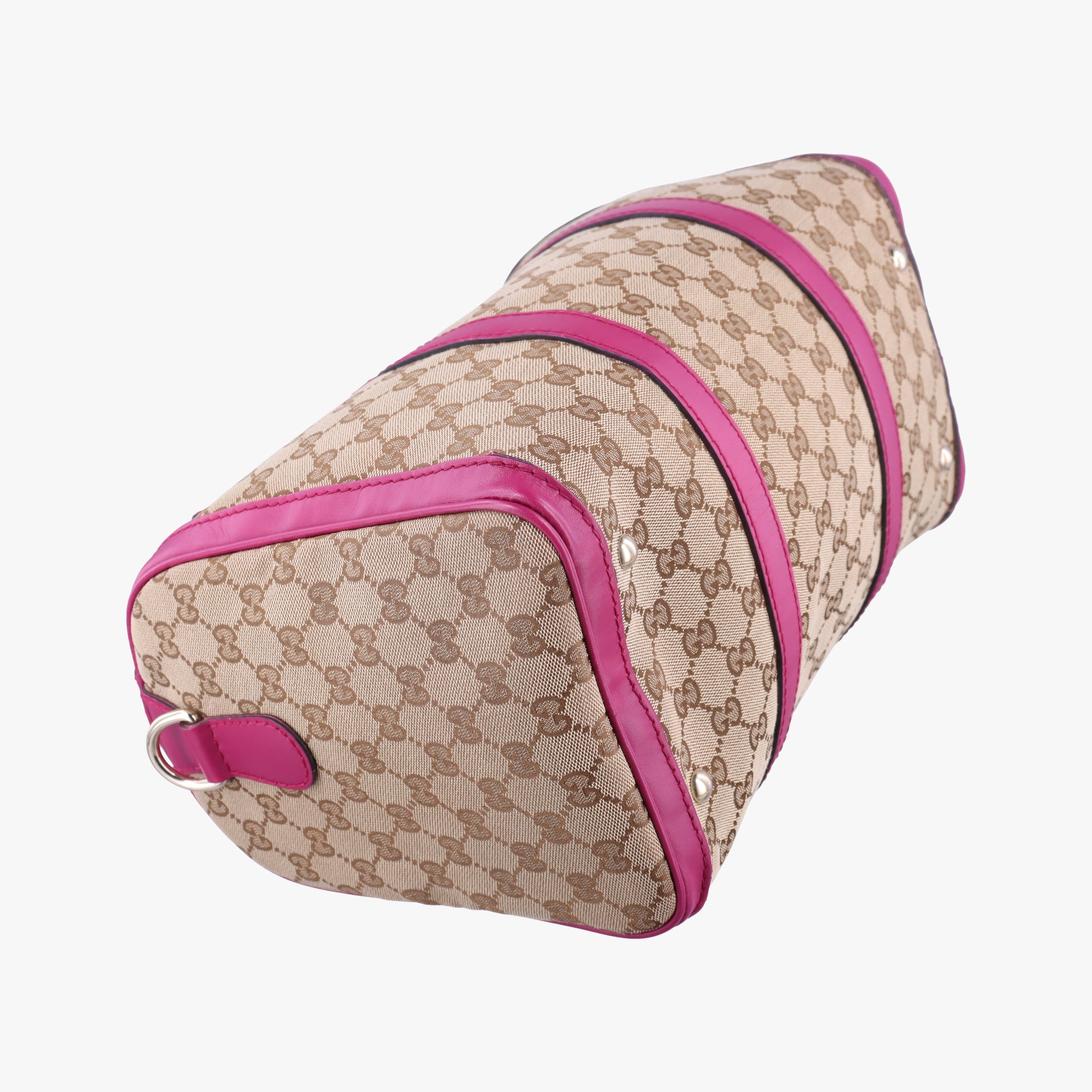 Sherry Line beige×rose canvas×leather 247205 D015384352シェリーライン ベージュ×ローズ キャンバス×レザー 247205 D015384352