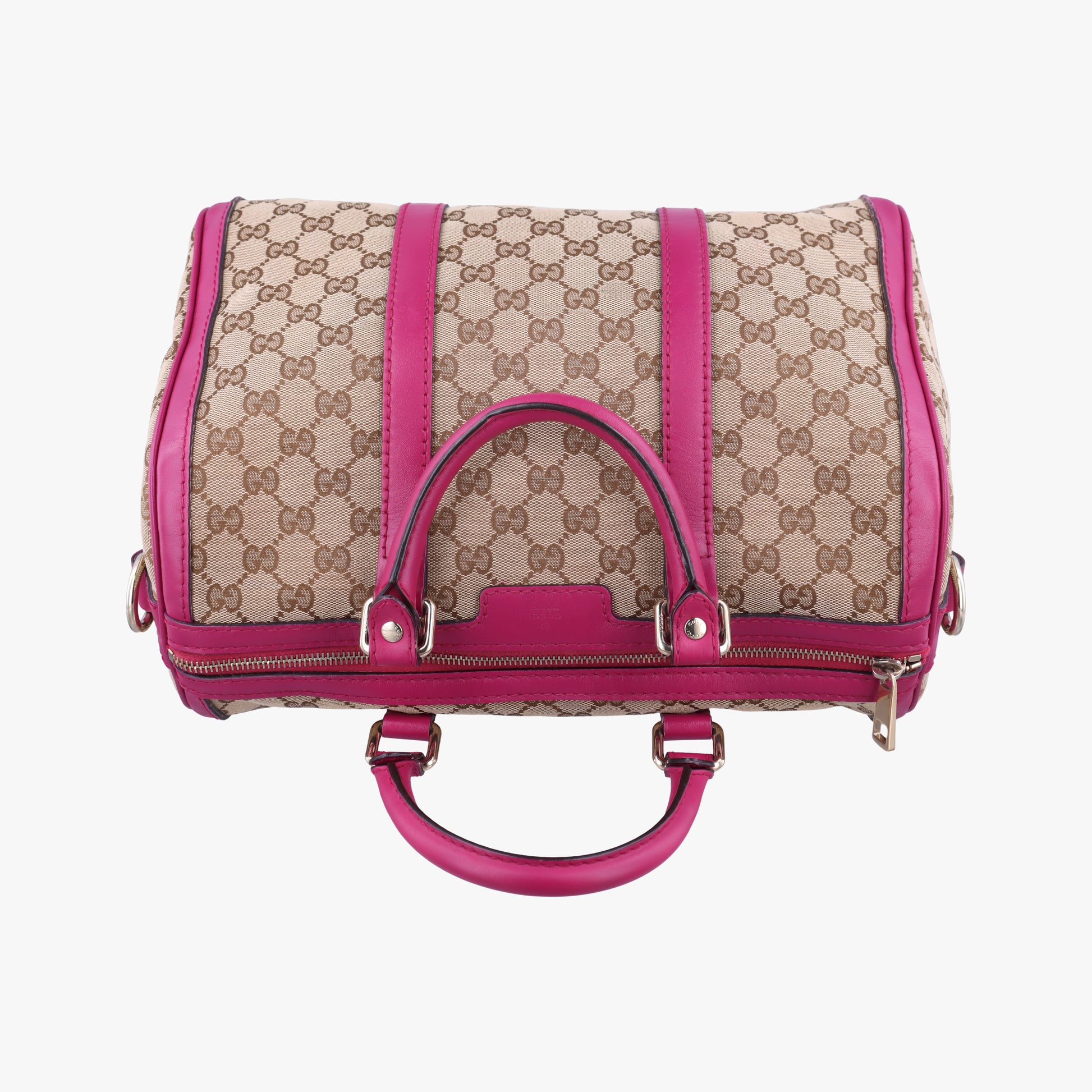 Sherry Line beige×rose canvas×leather 247205 D015384352シェリーライン ベージュ×ローズ キャンバス×レザー 247205 D015384352