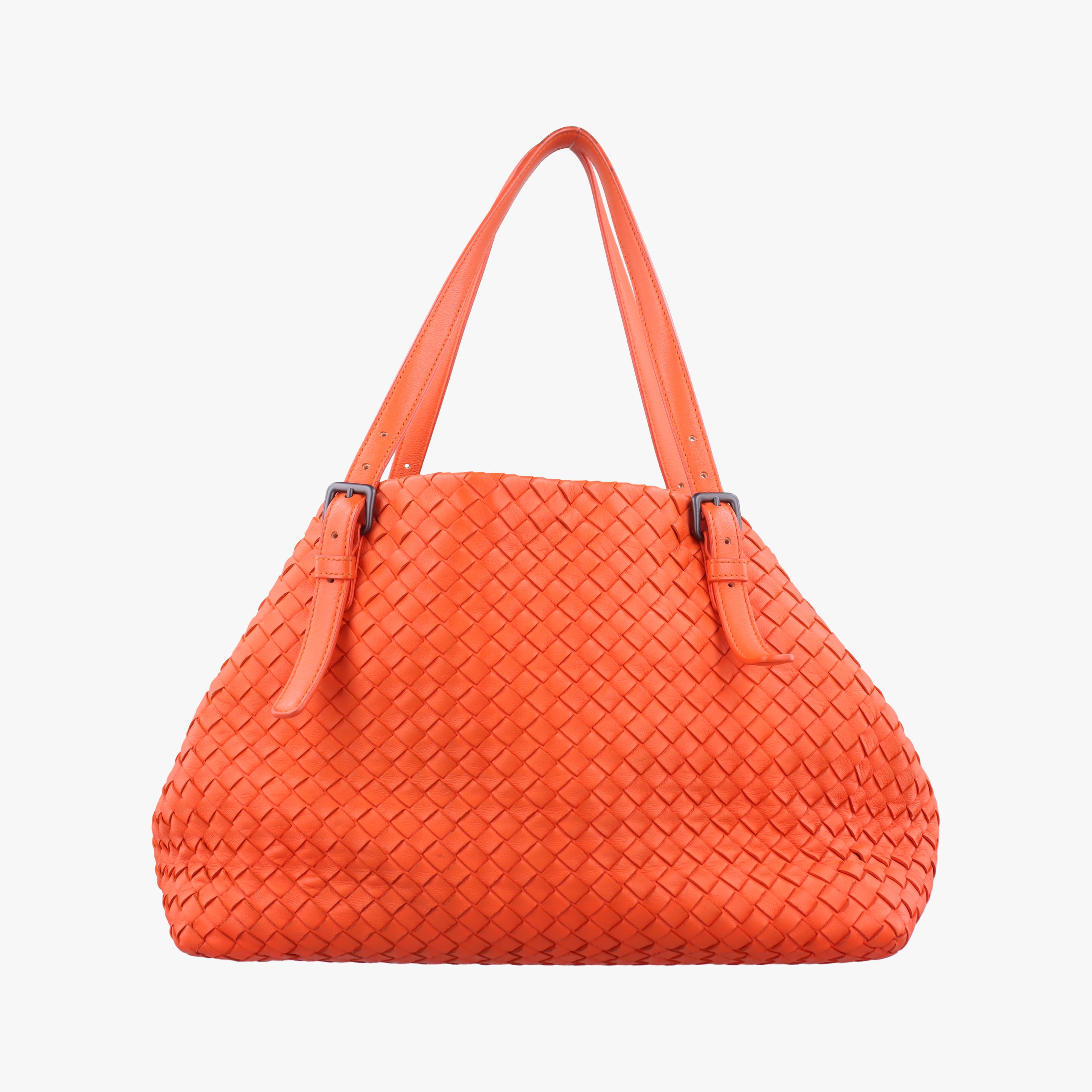 Cesta Intrecciato Orange lambskin B02407623Pセスタ イントレチャート オレンジ ラムスキン B02407623P