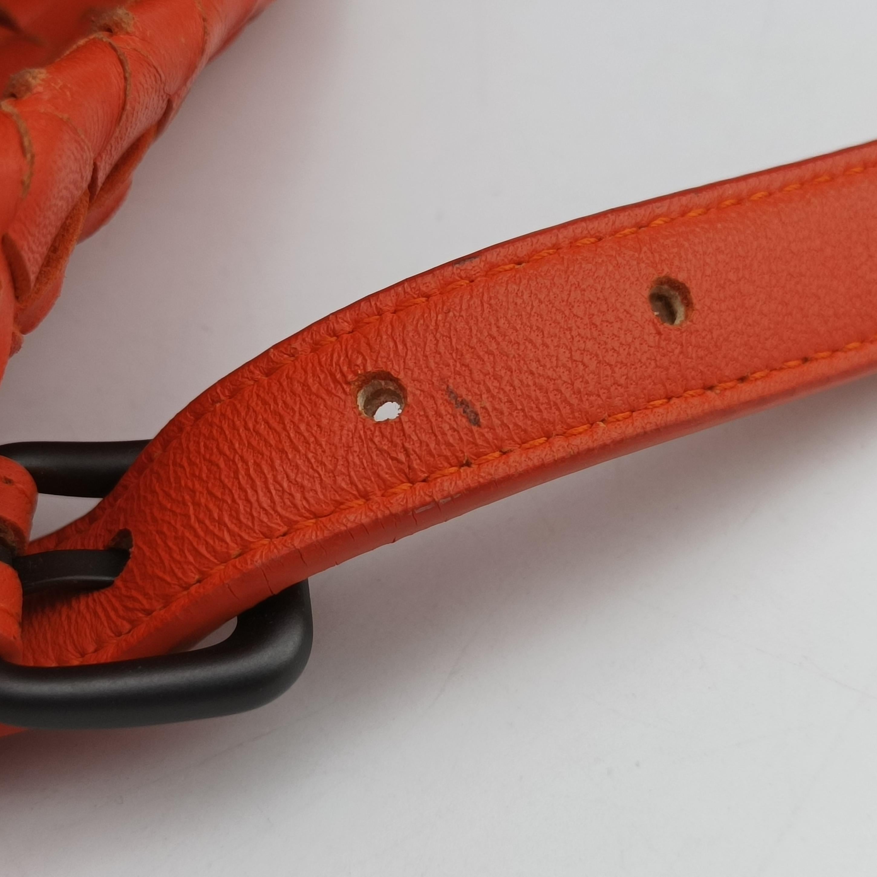 Cesta Intrecciato Orange lambskin B02407623Pセスタ イントレチャート オレンジ ラムスキン B02407623P