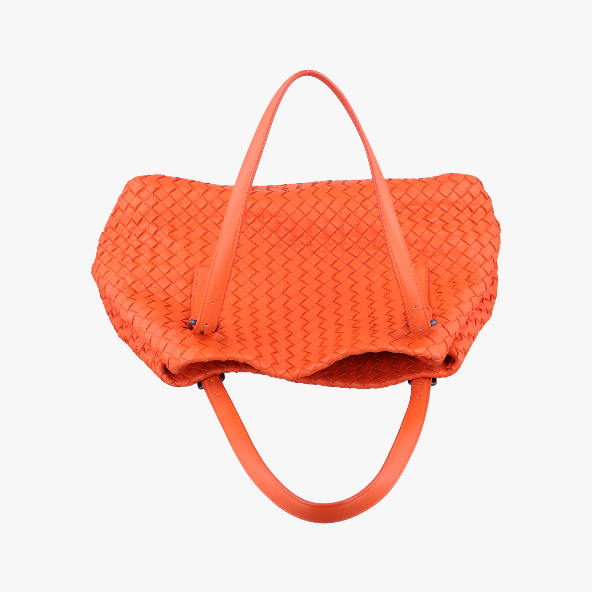 Cesta Intrecciato Orange lambskin B02407623Pセスタ イントレチャート オレンジ ラムスキン B02407623P