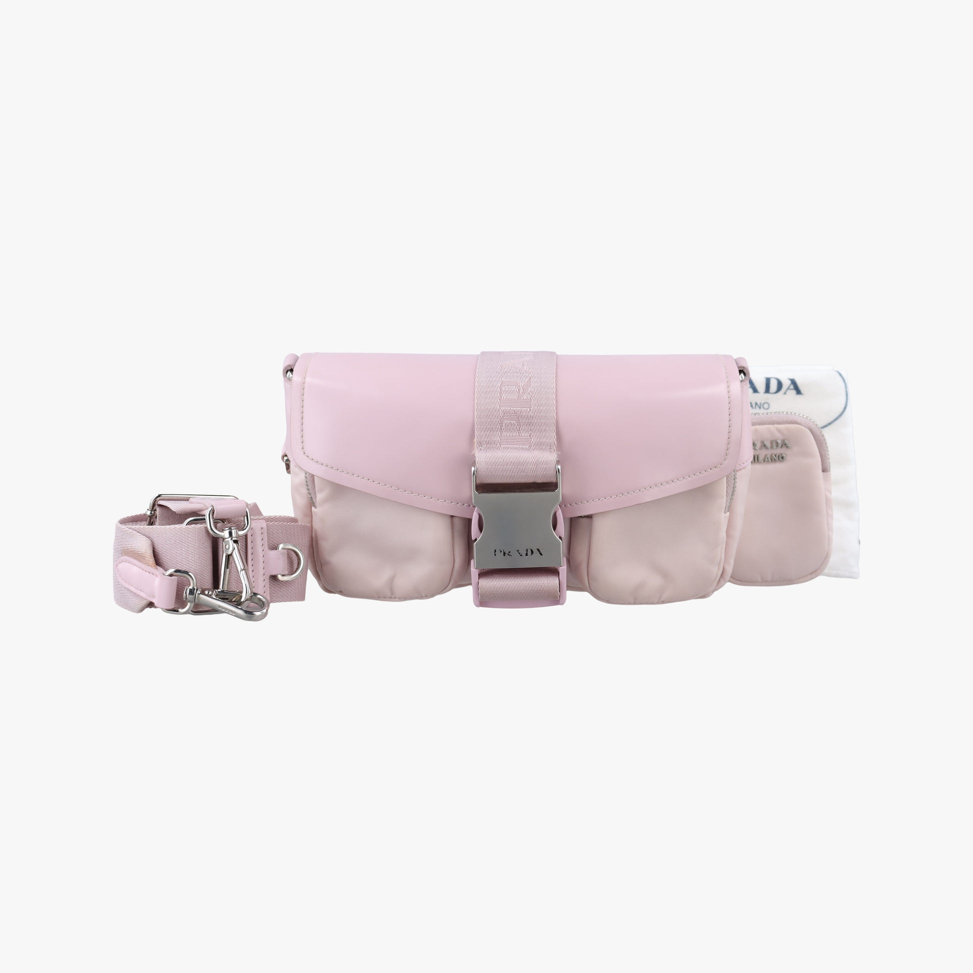 Pocket Pink Nylon × Leather 272 Xポケット ピンク ナイロン × レザー 272 X