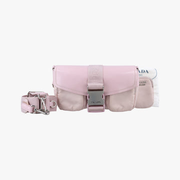 Pocket Pink Nylon × Leather 272 Xポケット ピンク ナイロン × レザー 272 X
