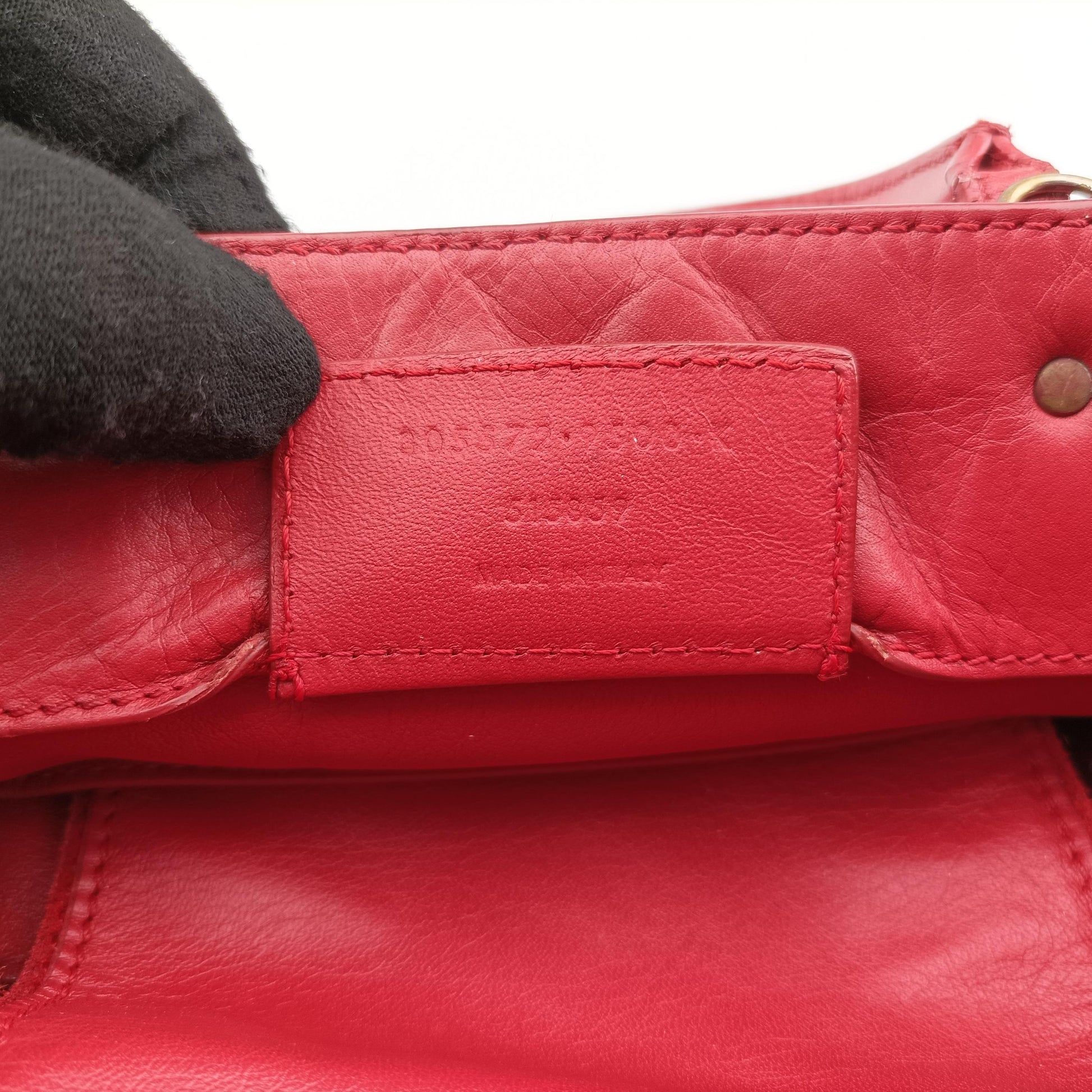 Paper Zip Around Red Leather 370926 305572.9500.K 515859ペーパー ジップアラウンド レッド レザー 370926 305572.9500.K 515859