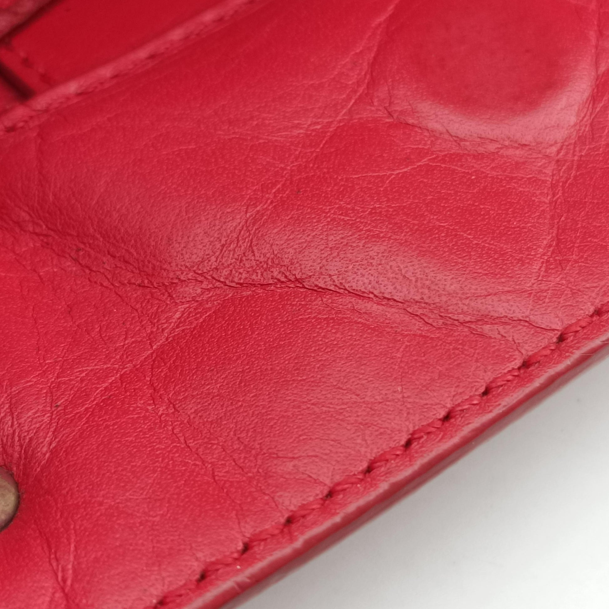 Paper Zip Around Red Leather 370926 305572.9500.K 515859ペーパー ジップアラウンド レッド レザー 370926 305572.9500.K 515859