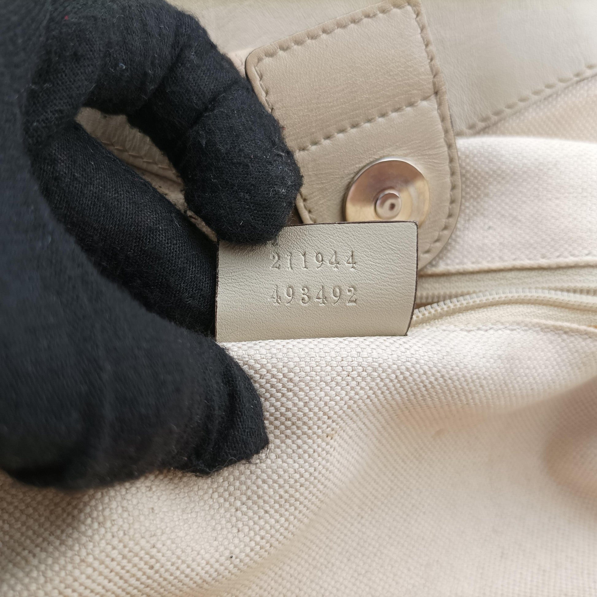 Sukey Brown canvas×leather 211944 G010474312スーキー ブラウン キャンバス×レザー 211944 G010474312