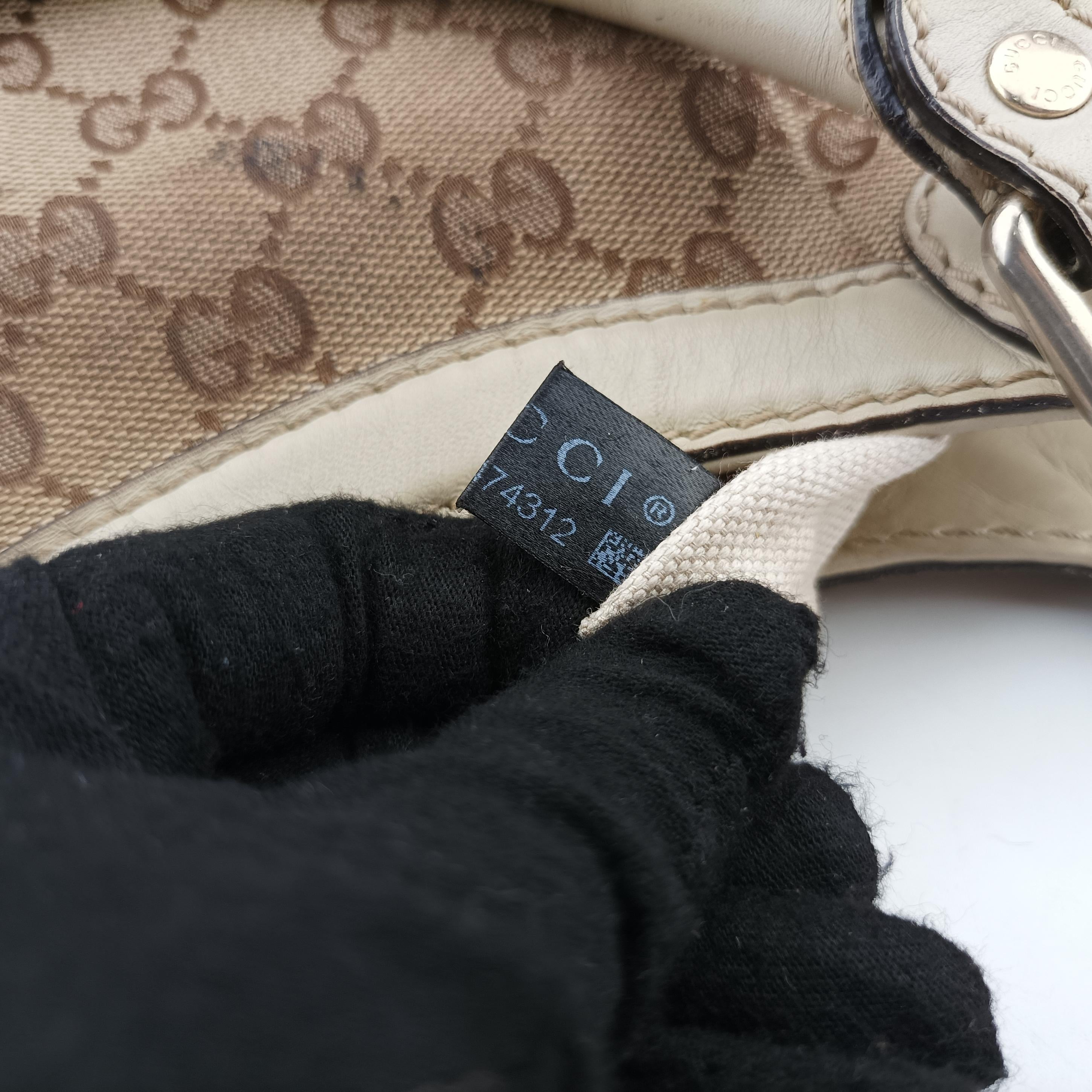 Sukey Brown canvas×leather 211944 G010474312スーキー ブラウン キャンバス×レザー 211944 G010474312