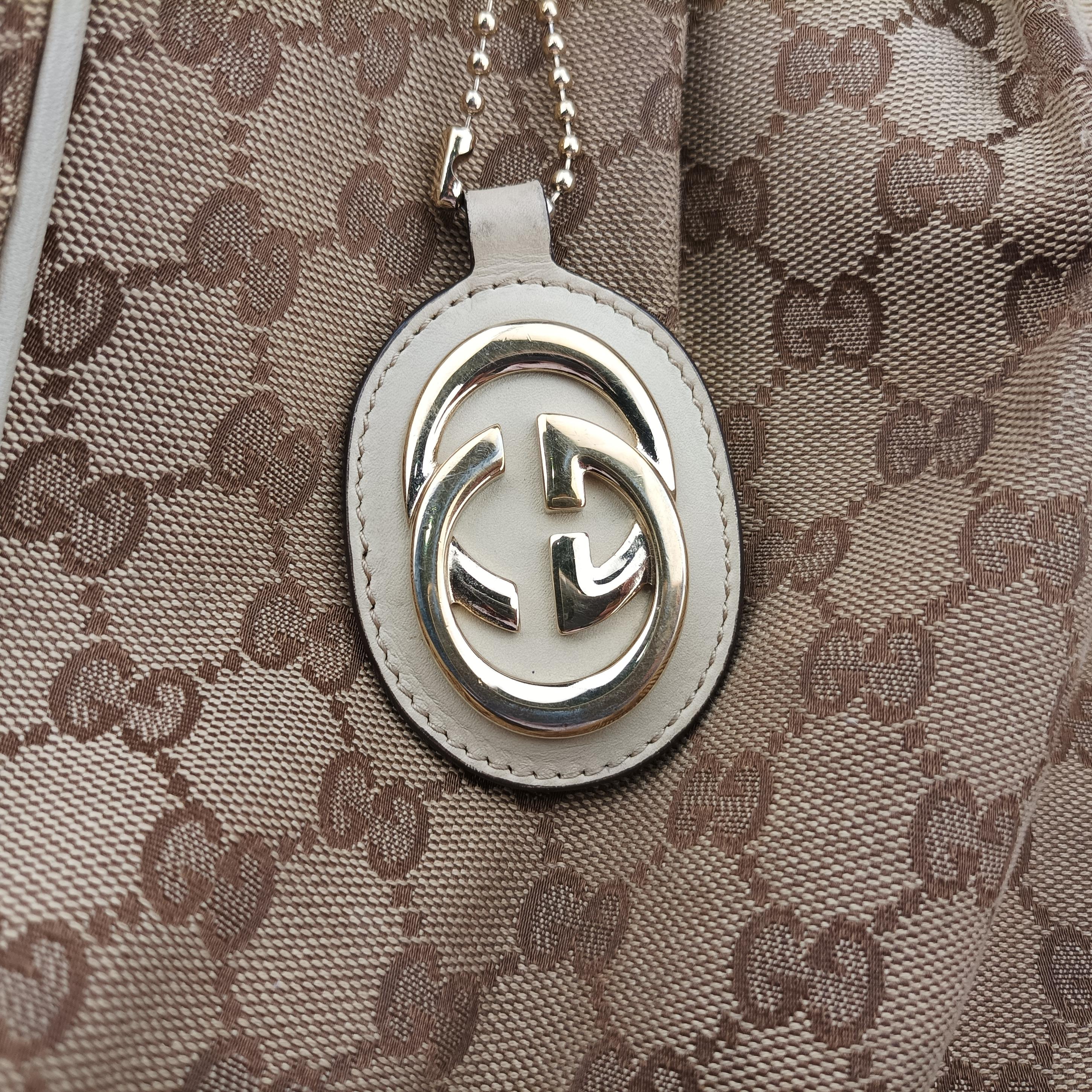 Sukey Brown canvas×leather 211944 G010474312スーキー ブラウン キャンバス×レザー 211944 G010474312