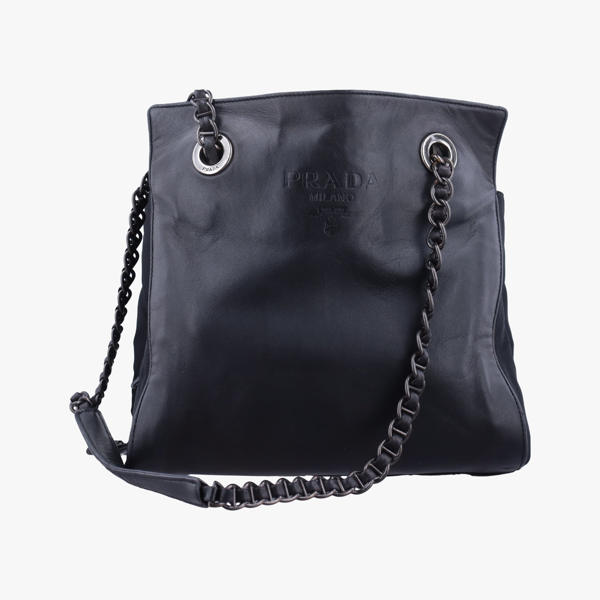 Nappa Catena Black Leather 50ナッパカテナ ブラック レザー 50