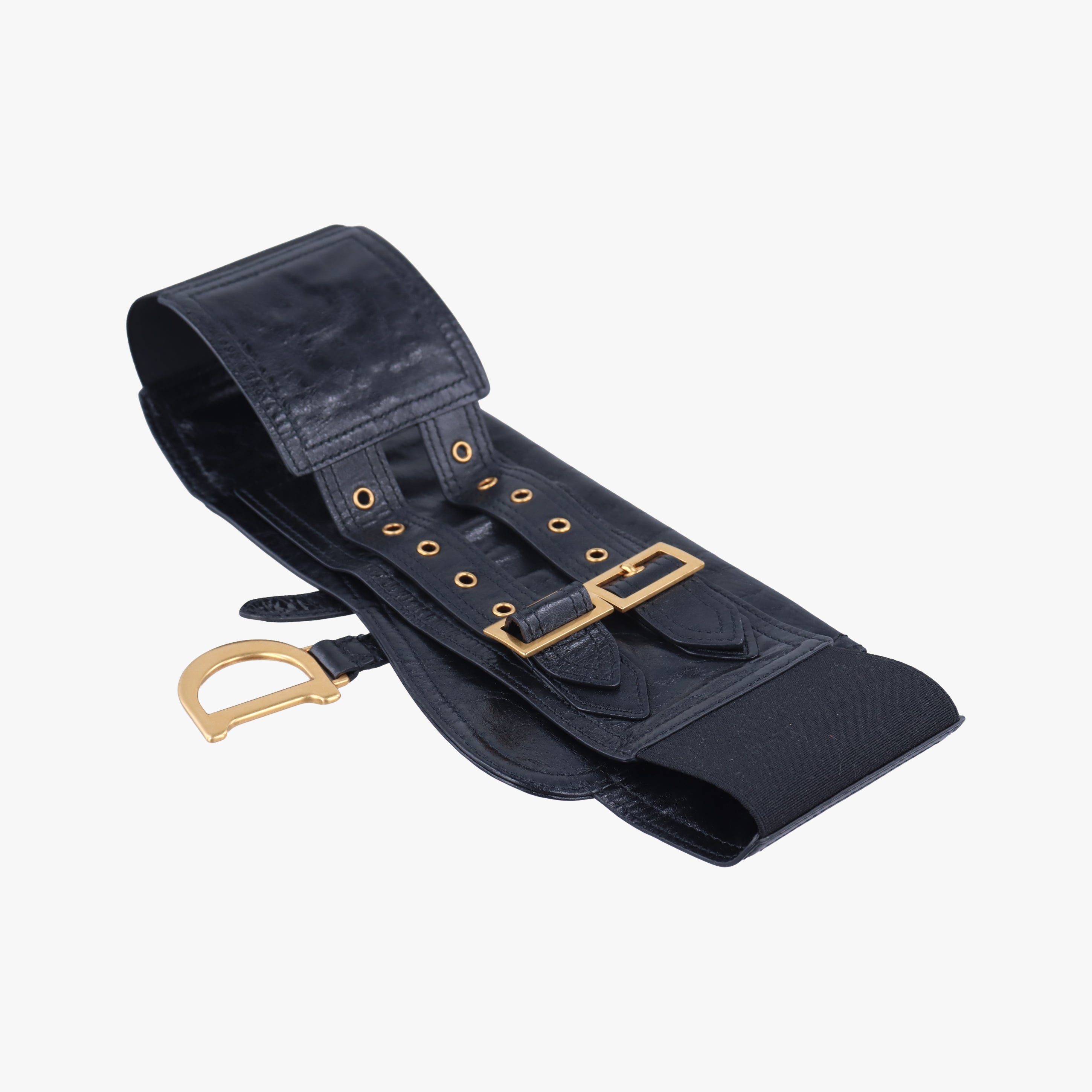 Saddle Belt Black Leather 35-MA-0169サドルベルト ブラック レザー 35-MA-0169