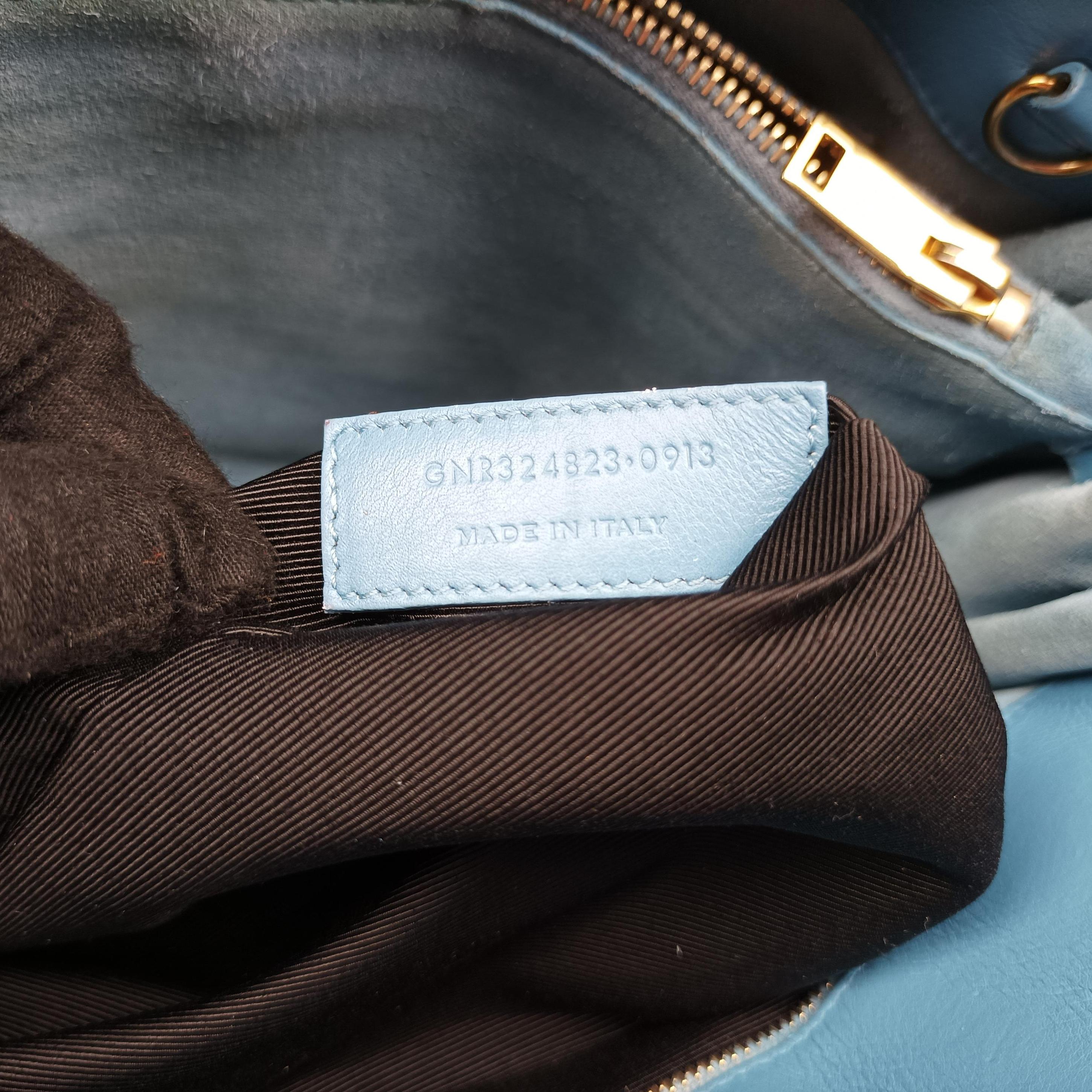 SAC DE JOUR Blue Leather 324823 GNR324823.0913サックドジュールスモール ブルー レザー 324823 GNR324823.0913