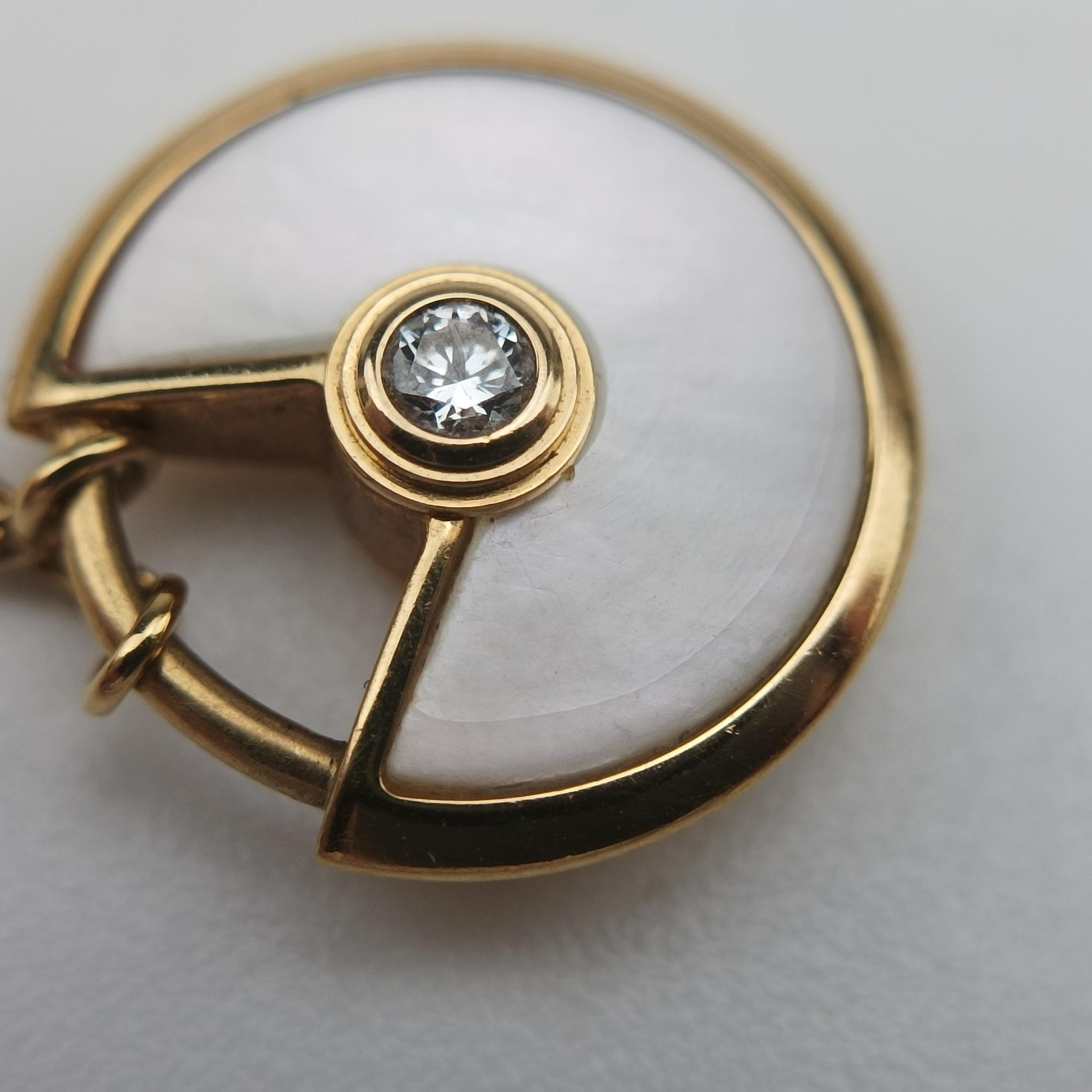 Amulette de Cartier Golden×White AU750 B3047100 FCD969アミュレット ドゥ カルティエ ゴールド×ホワイト AU750 B3047100 FCD969