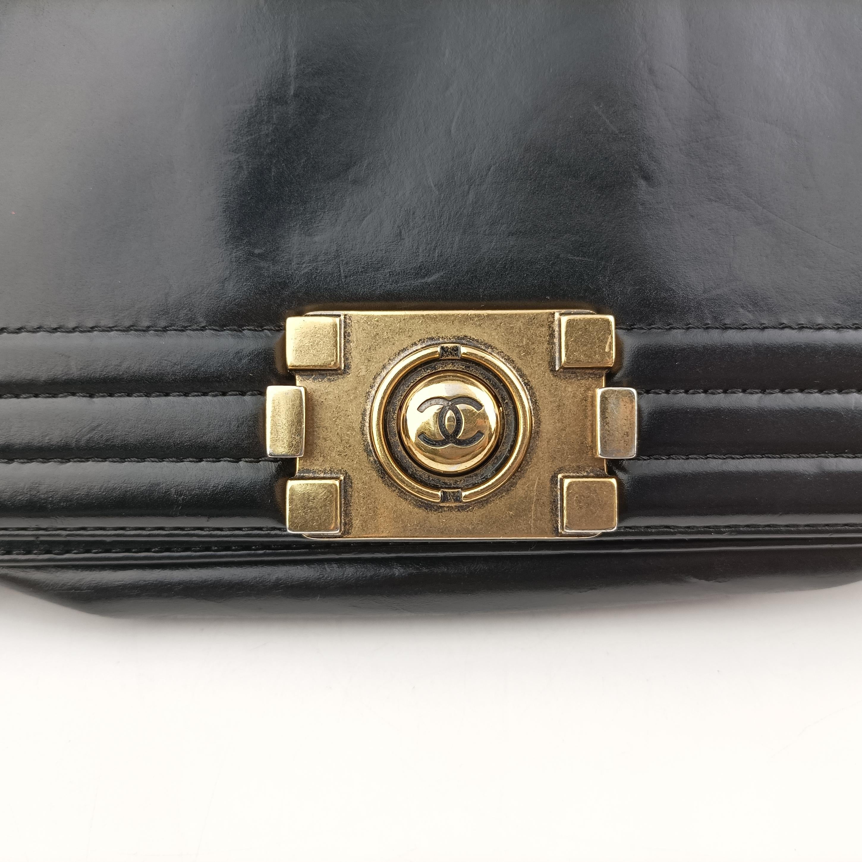 BOY CHANEL Black Leather A66713 15338488ボーイシャネル ブラック レザー A66713 15338488