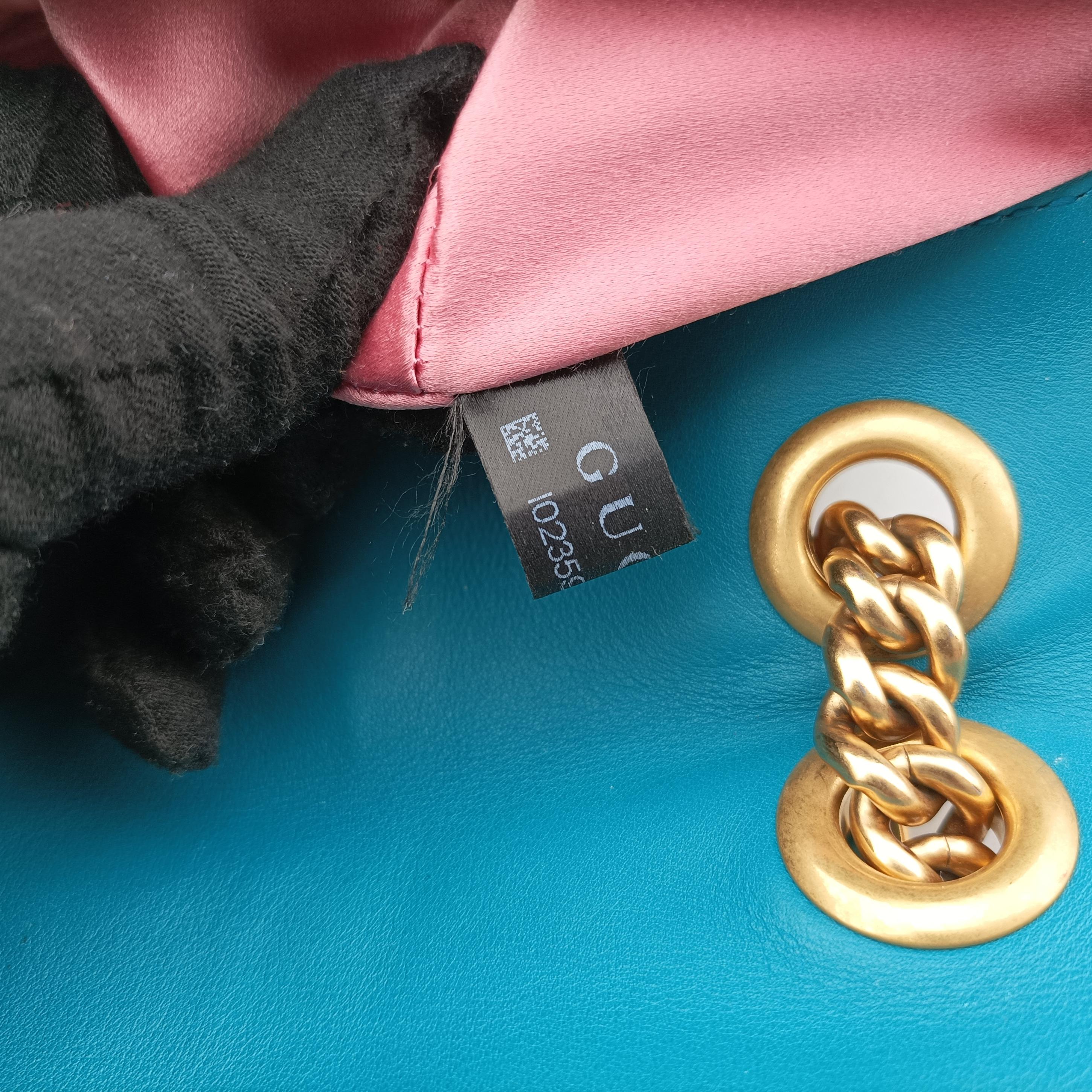 GG Marmont Blue velour 446744 I023595000GGマーモント ブルー ベロア 446744 I023595000