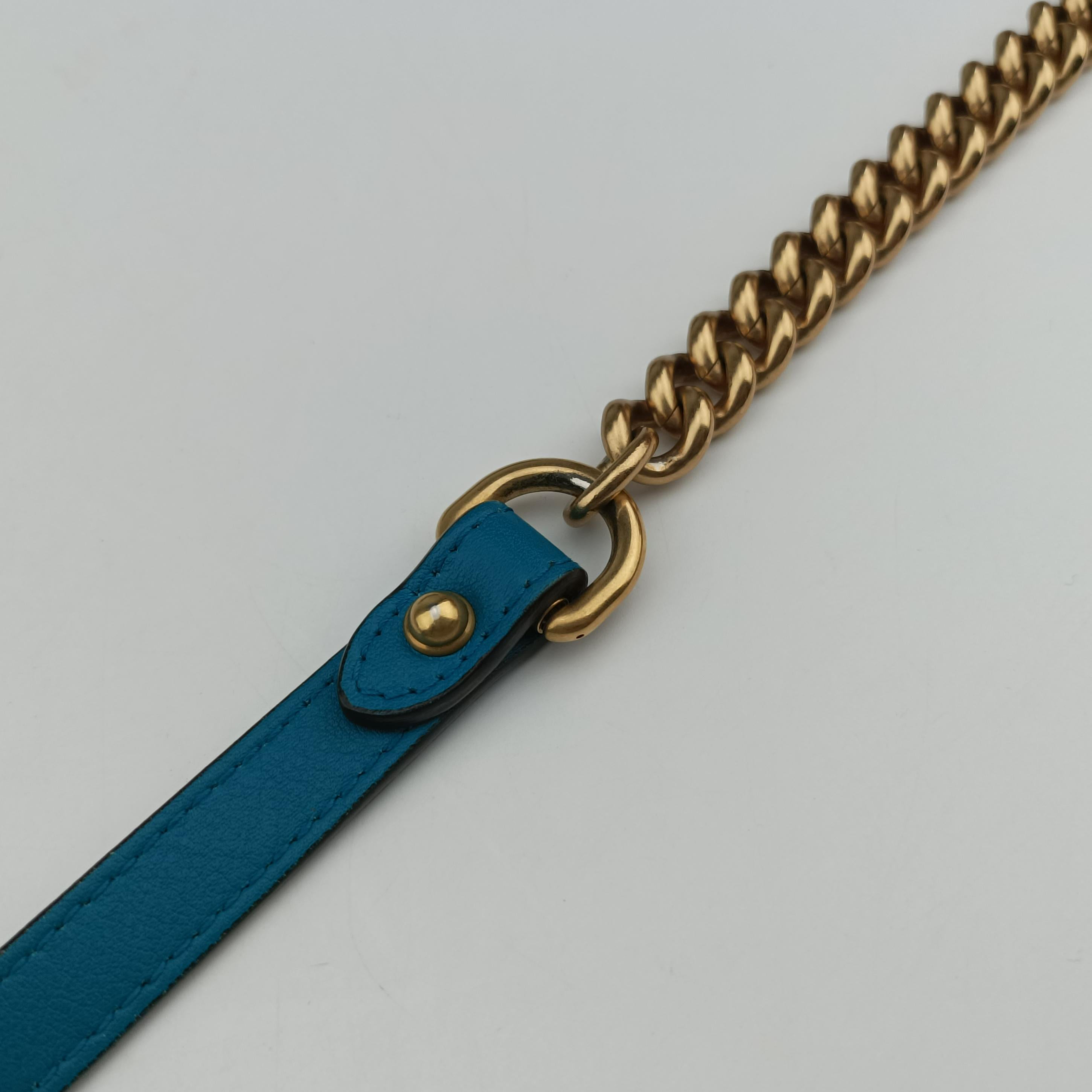 GG Marmont Blue velour 446744 I023595000GGマーモント ブルー ベロア 446744 I023595000