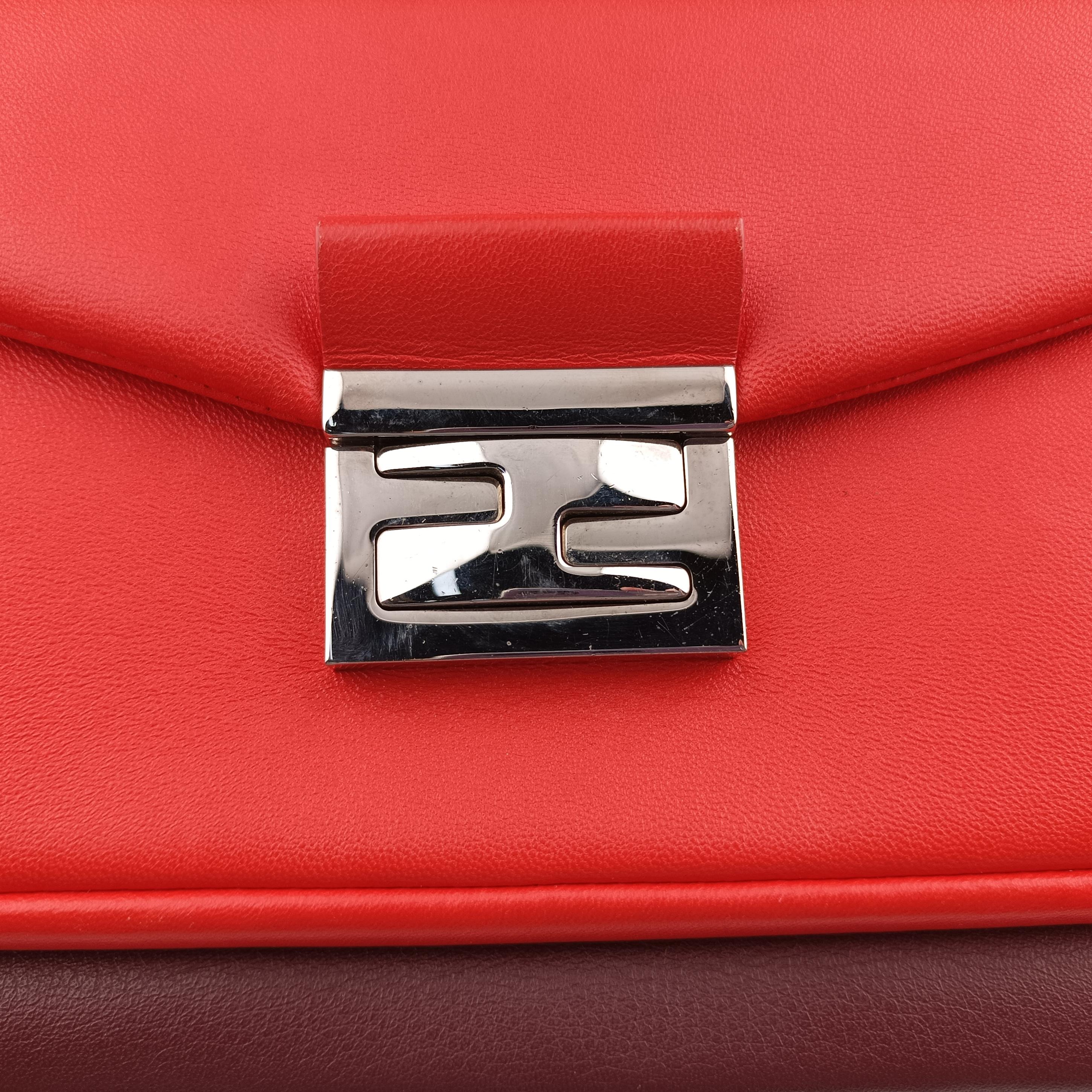 Be Baguette Red×Burgundy Leather 8BR677 8BR677-W2E-149-2566ビー バゲット レッド ×ワインレッド レザー 8BR677 8BR677-W2E-149-2566