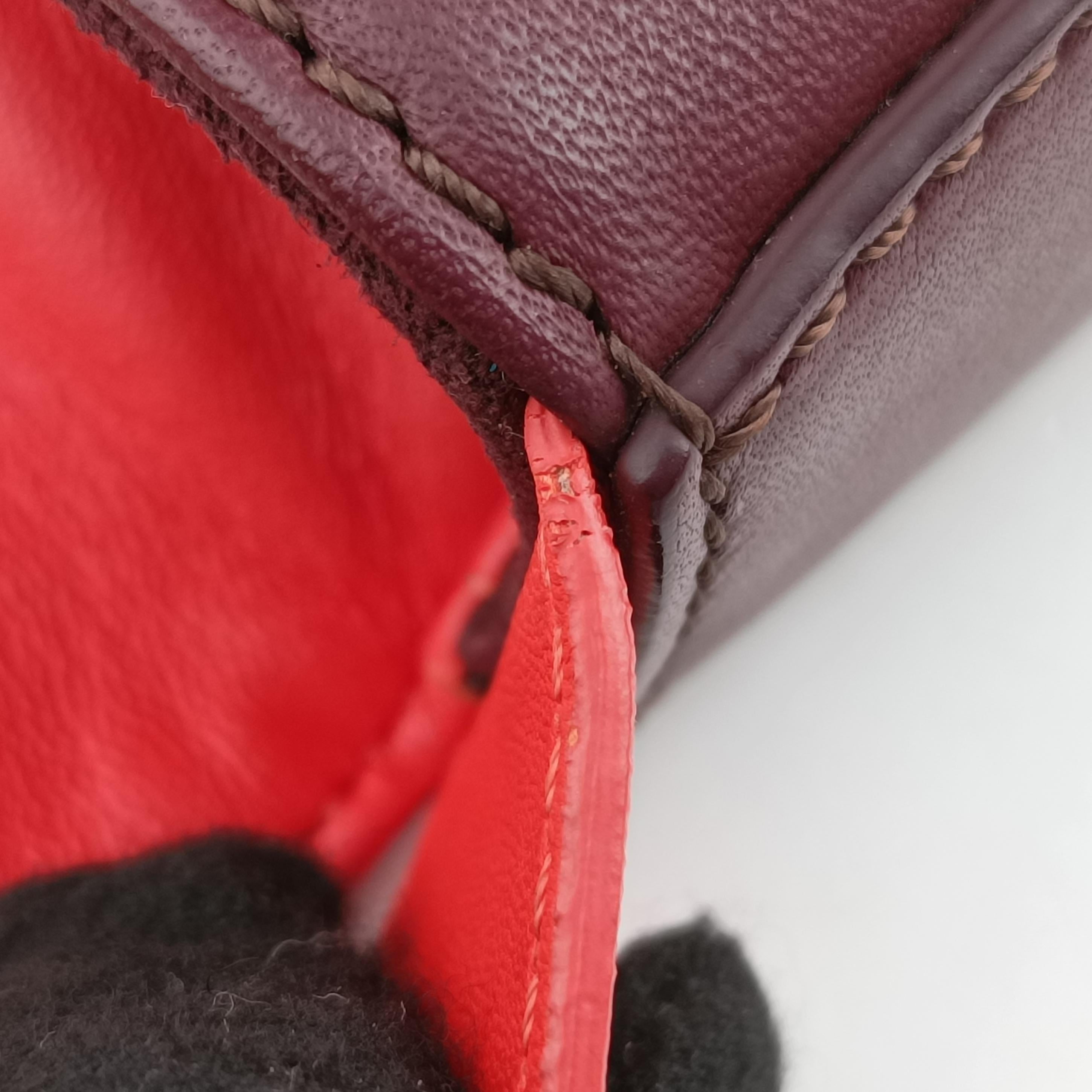 Be Baguette Red×Burgundy Leather 8BR677 8BR677-W2E-149-2566ビー バゲット レッド ×ワインレッド レザー 8BR677 8BR677-W2E-149-2566