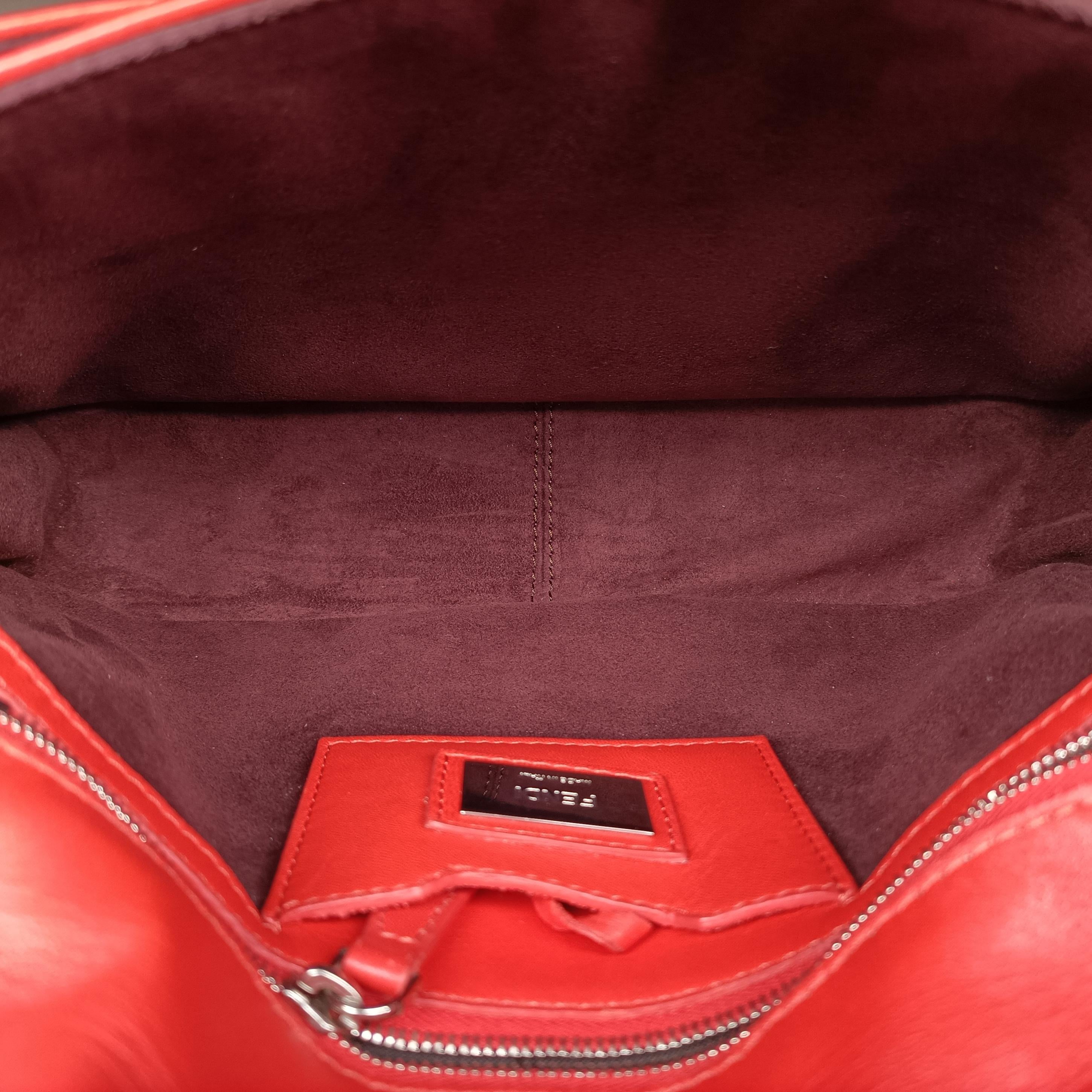 Be Baguette Red×Burgundy Leather 8BR677 8BR677-W2E-149-2566ビー バゲット レッド ×ワインレッド レザー 8BR677 8BR677-W2E-149-2566