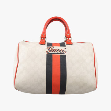GG Supreme Joyline White x Black x Orange PVC coated canvas×leather 189895 A1882716GGスプリーム ジョイライン ホワイト×ブラック×オレンジ PVCコーティングキャンバス×レザー 189895 A1882716