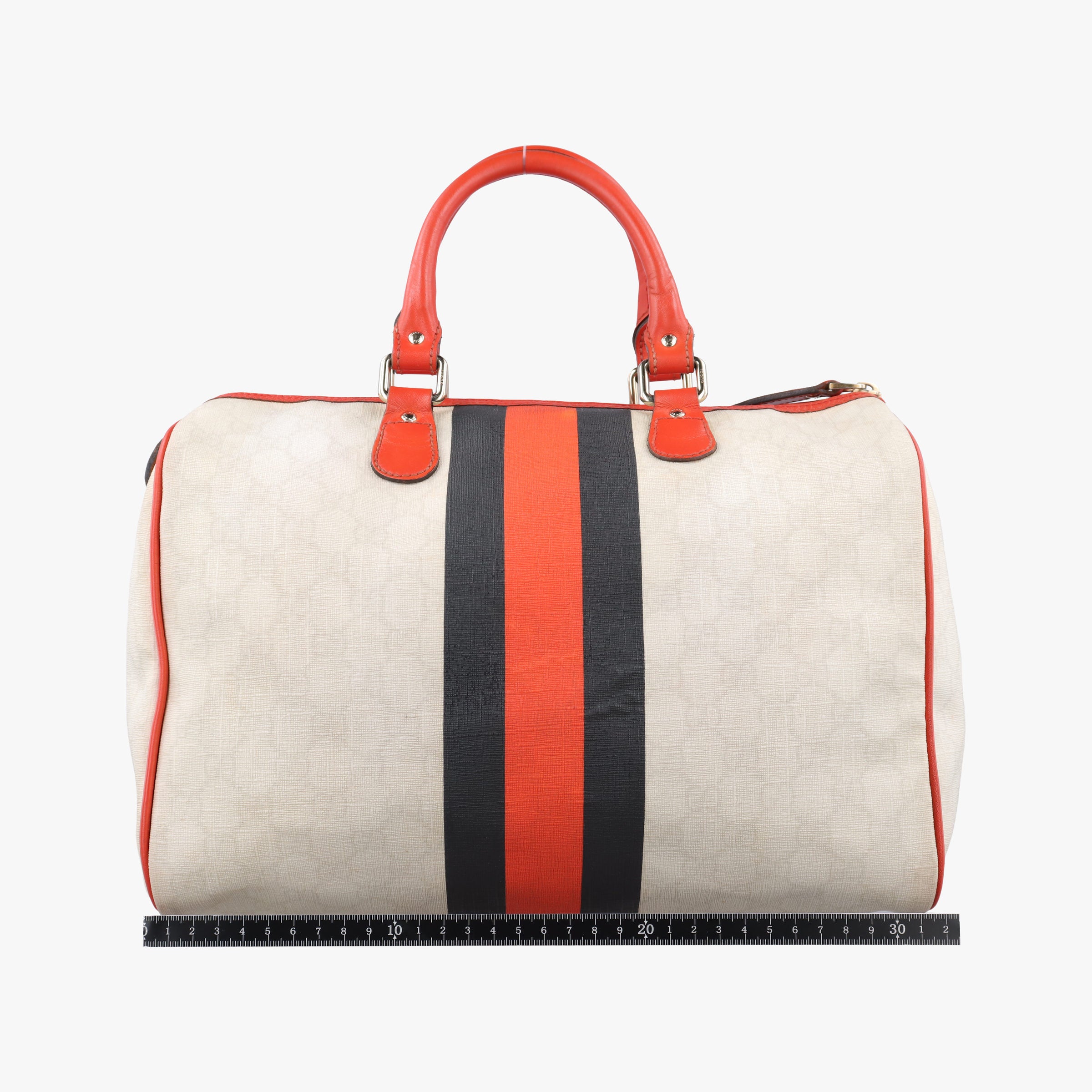 GG Supreme Joyline White x Black x Orange PVC coated canvas×leather 189895 A1882716GGスプリーム ジョイライン ホワイト×ブラック×オレンジ PVCコーティングキャンバス×レザー 189895 A1882716