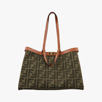 Peekaboo Green×beige canvas×leather 8BH374 8BH374-A9P6-208-12085ピーカブー グリーン×ベージュ キャンバス×レザー 8BH374 8BH374-A9P6-208-12085