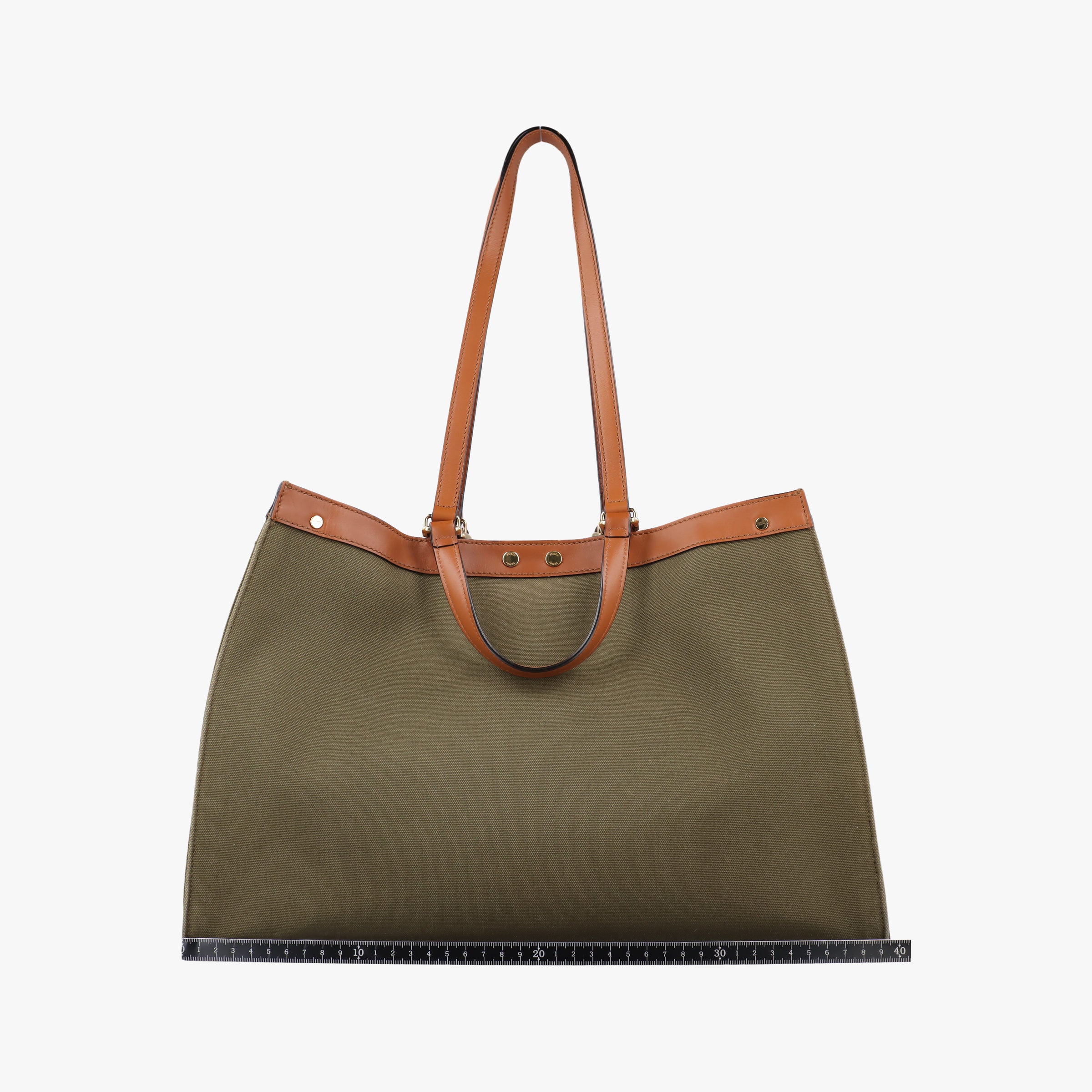 Peekaboo Green×beige canvas×leather 8BH374 8BH374-A9P6-208-12085ピーカブー グリーン×ベージュ キャンバス×レザー 8BH374 8BH374-A9P6-208-12085