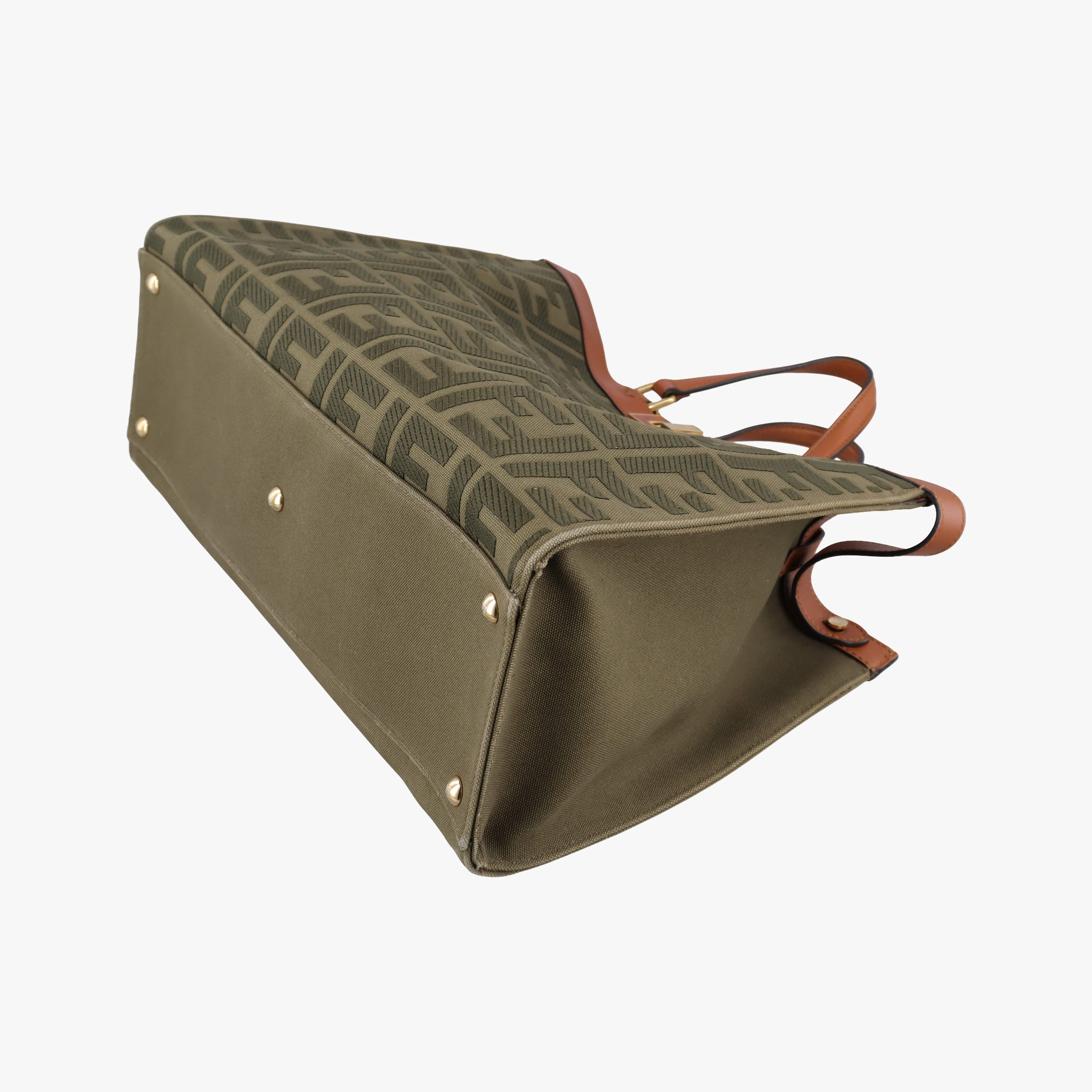 Peekaboo Green×beige canvas×leather 8BH374 8BH374-A9P6-208-12085ピーカブー グリーン×ベージュ キャンバス×レザー 8BH374 8BH374-A9P6-208-12085