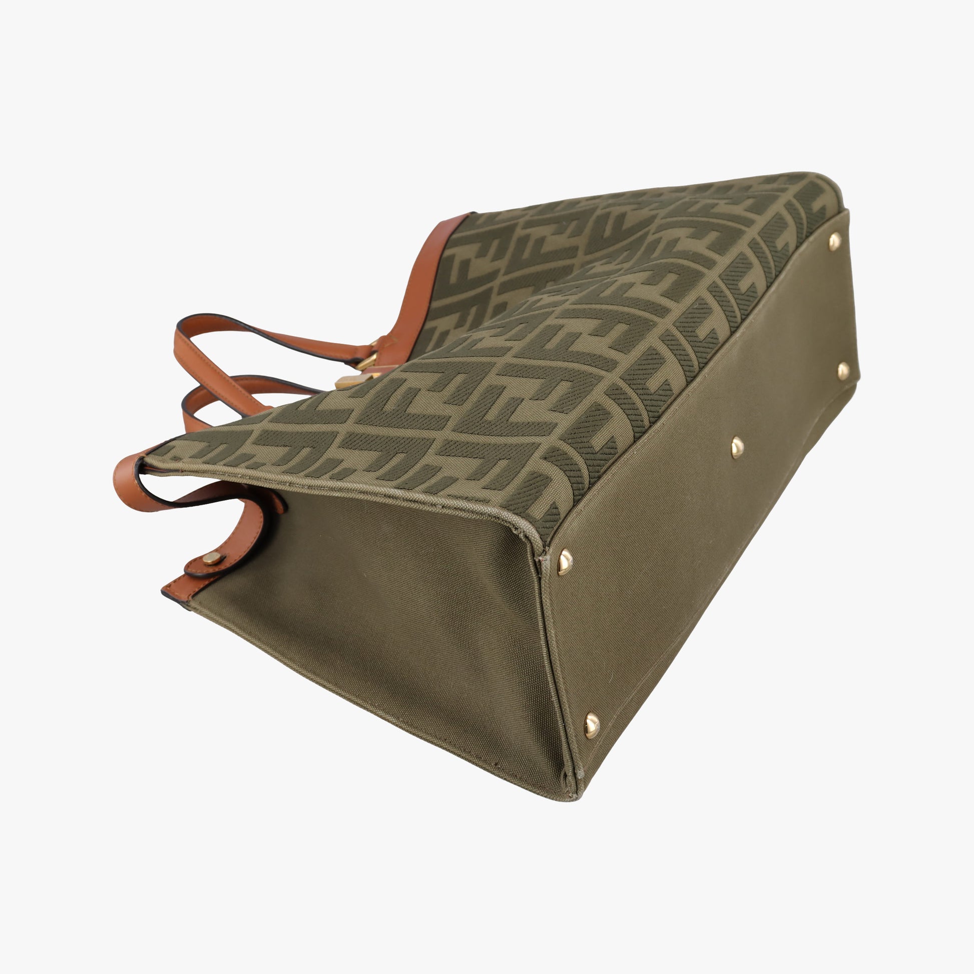 Peekaboo Green×beige canvas×leather 8BH374 8BH374-A9P6-208-12085ピーカブー グリーン×ベージュ キャンバス×レザー 8BH374 8BH374-A9P6-208-12085