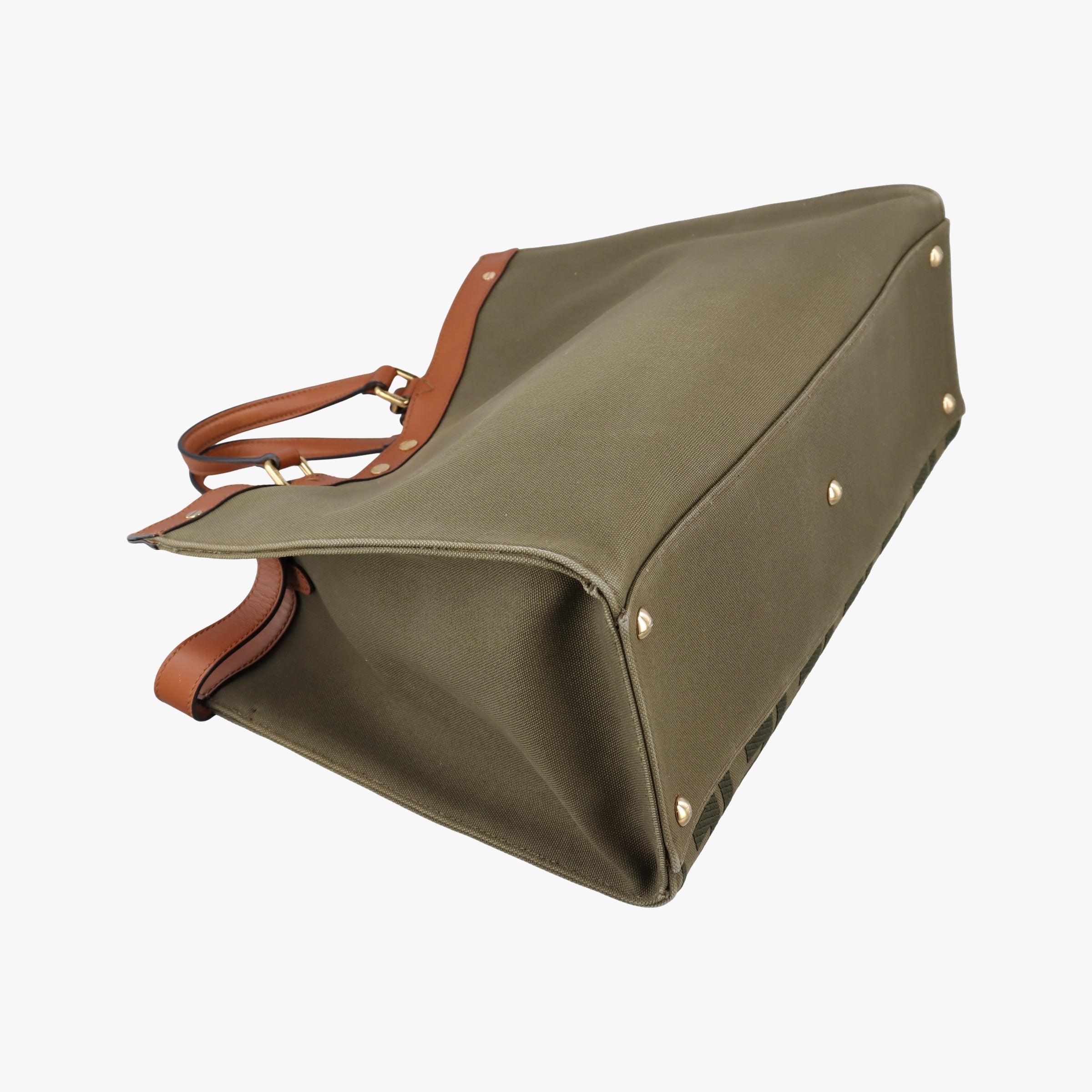 Peekaboo Green×beige canvas×leather 8BH374 8BH374-A9P6-208-12085ピーカブー グリーン×ベージュ キャンバス×レザー 8BH374 8BH374-A9P6-208-12085