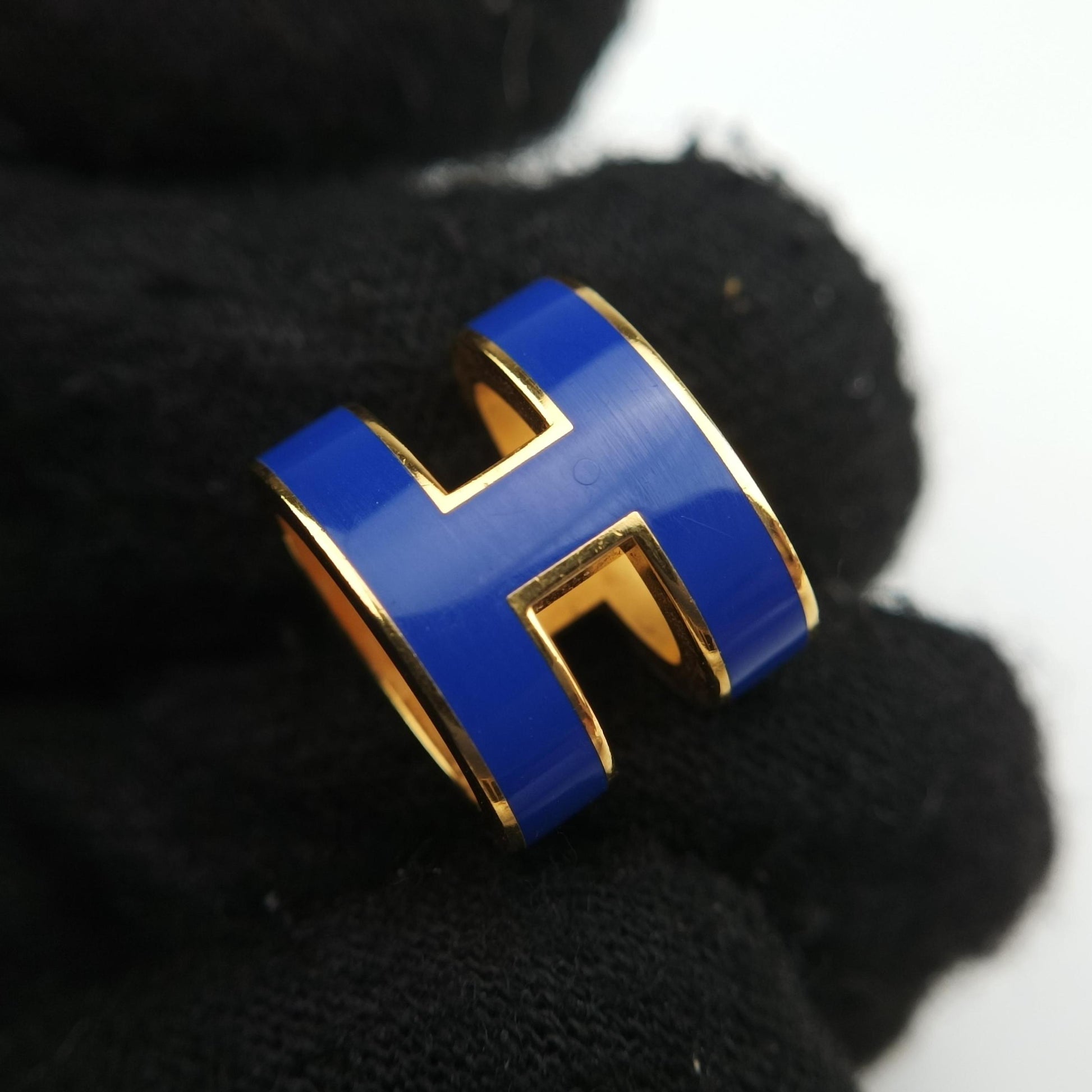 Pop H Earrings Golden×Blue GP ポップエイチ イヤリング ゴールド×ブルー GP 