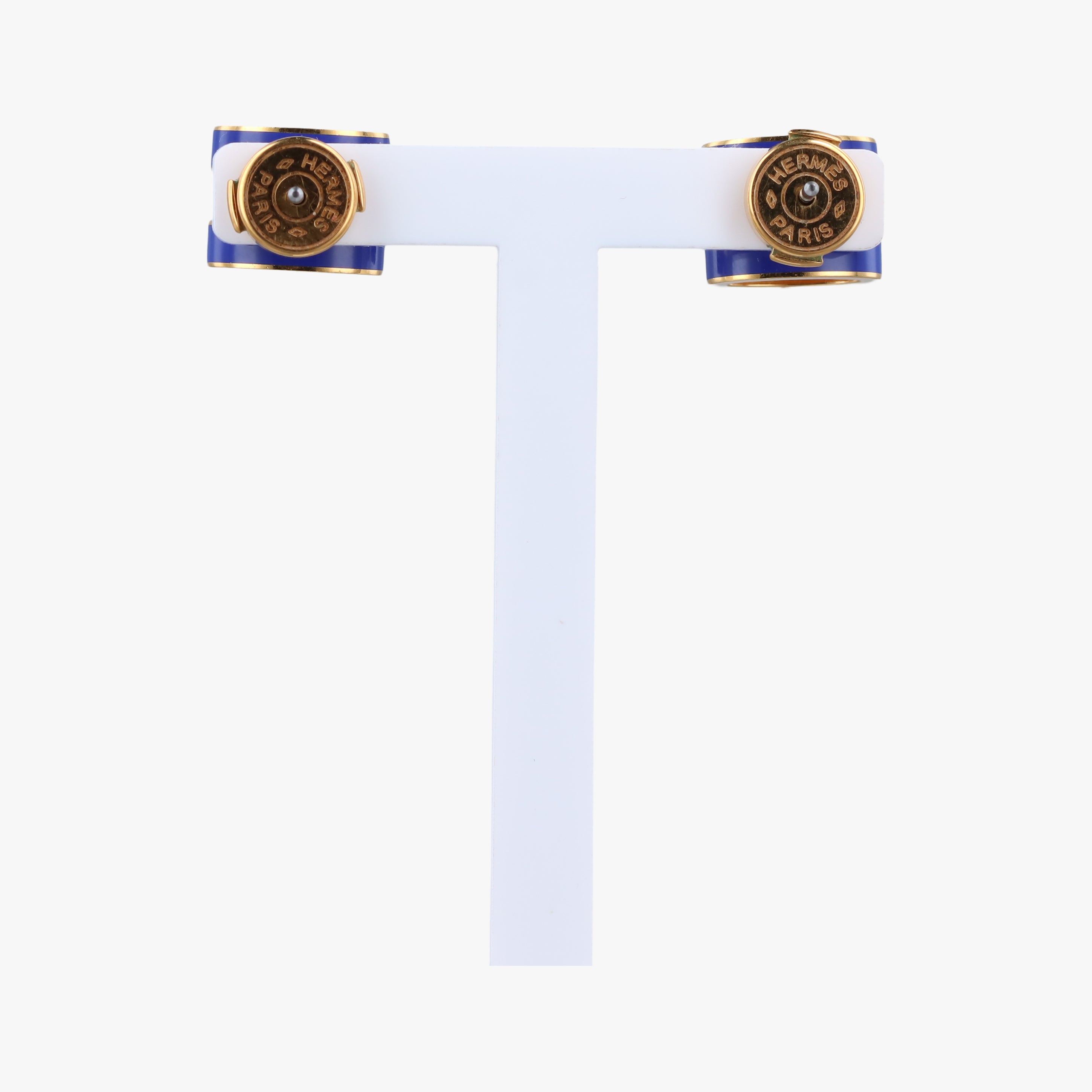 Pop H Earrings Golden×Blue GP ポップエイチ イヤリング ゴールド×ブルー GP 
