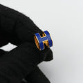 Pop H Earrings Golden×Blue GP ポップエイチ イヤリング ゴールド×ブルー GP 