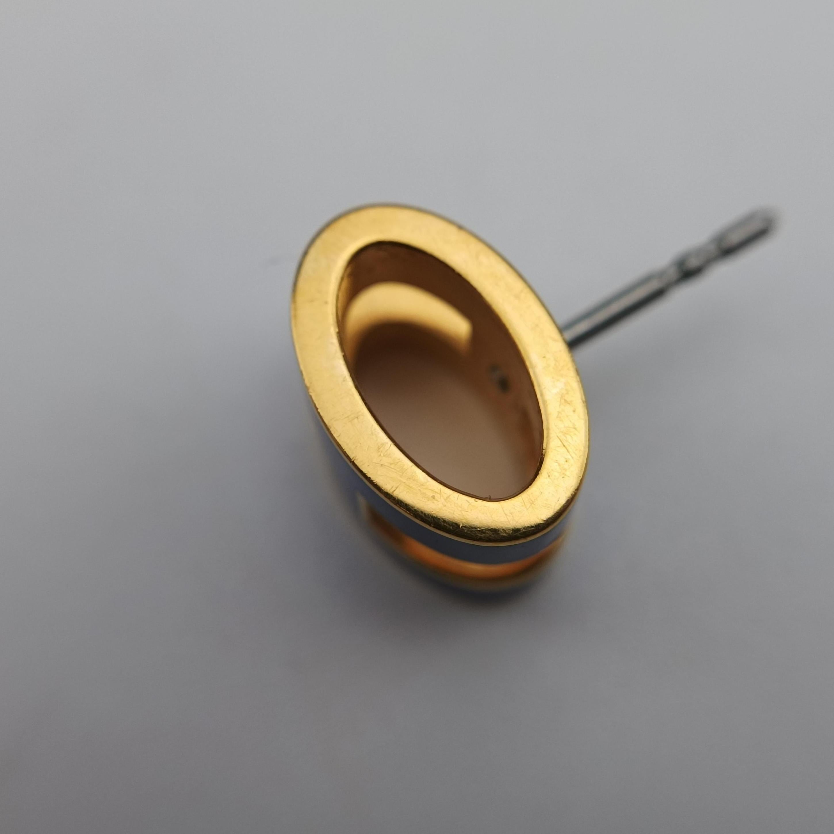 Pop H Earrings Golden×Blue GP ポップエイチ イヤリング ゴールド×ブルー GP 
