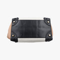Luggage Mini Shopper Beige×white×black Leather U-CE-0131ラゲージミニショッパー ベージュ×ホワイト×ブラック レザー U-CE-0131