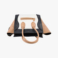 Luggage Mini Shopper Beige×white×black Leather U-CE-0131ラゲージミニショッパー ベージュ×ホワイト×ブラック レザー U-CE-0131