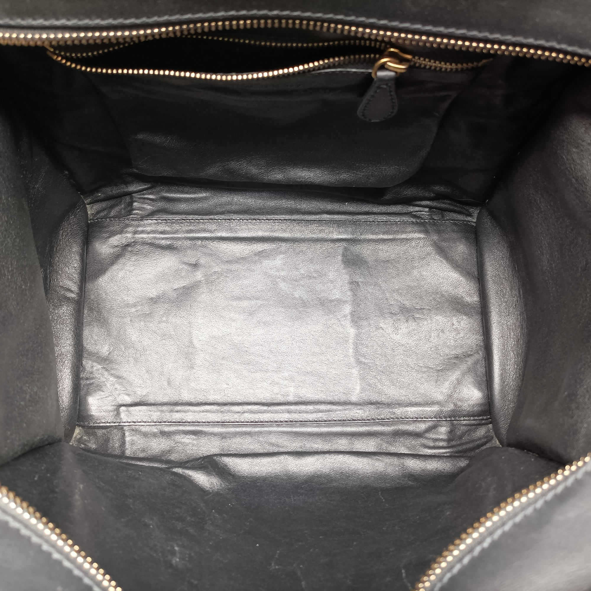 Luggage Mini Shopper Beige×white×black Leather U-CE-0131ラゲージミニショッパー ベージュ×ホワイト×ブラック レザー U-CE-0131