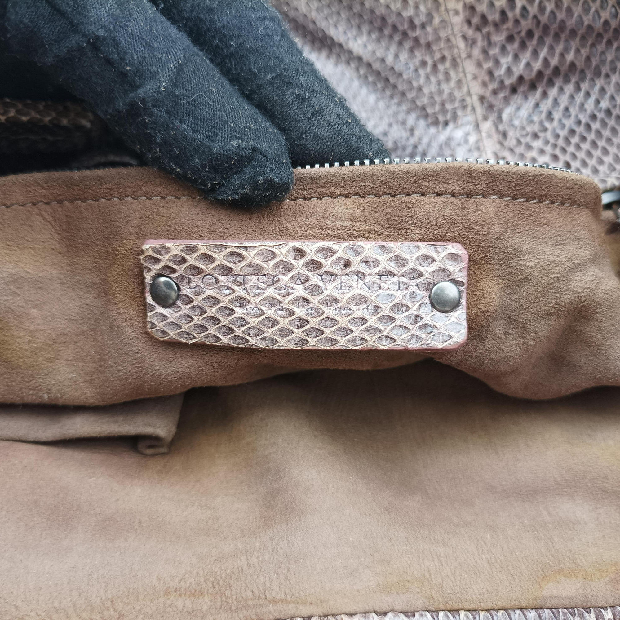 Intrecciato pink×Multicolour Lambskin x Snakeskin B02039613Sイントレチャート ピンク×マルチカラー ラムスキン×ヘビ革 B02039613S