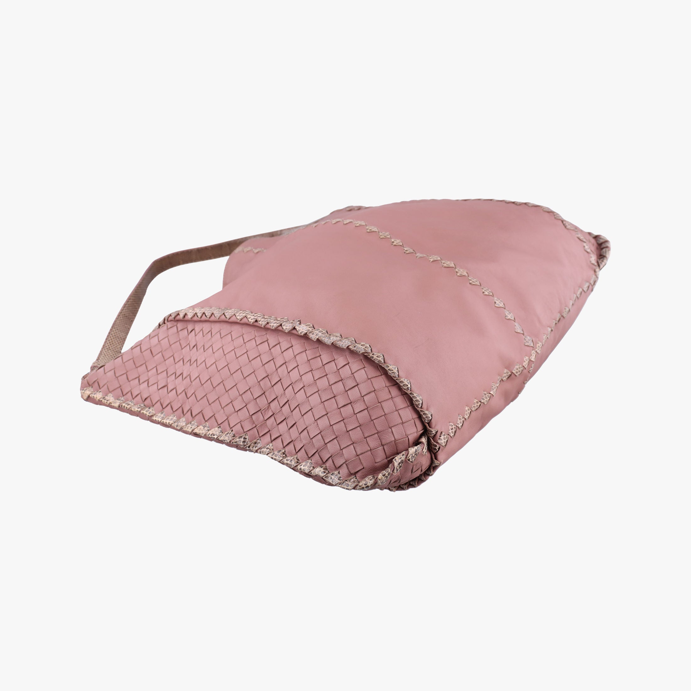 Intrecciato pink×Multicolour Lambskin x Snakeskin B02039613Sイントレチャート ピンク×マルチカラー ラムスキン×ヘビ革 B02039613S