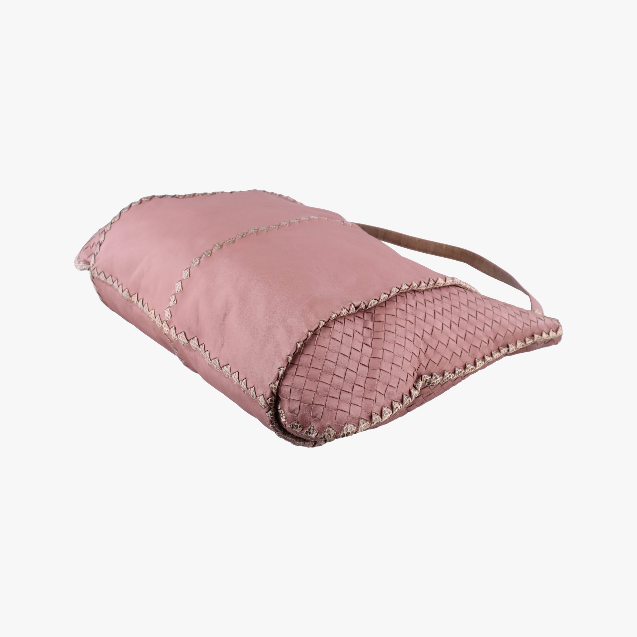 Intrecciato pink×Multicolour Lambskin x Snakeskin B02039613Sイントレチャート ピンク×マルチカラー ラムスキン×ヘビ革 B02039613S